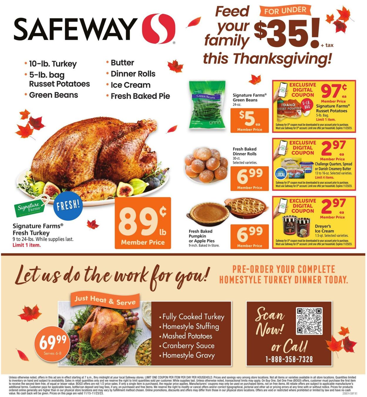 Safeway Weekly Ad Circular - valid 11/15-11/23/2023