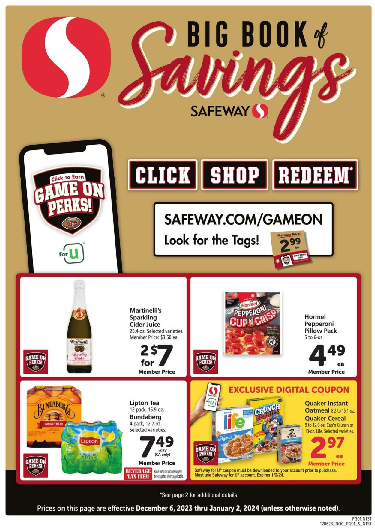 Safeway Weekly Ad Circular - valid 12/06-01/02/2024