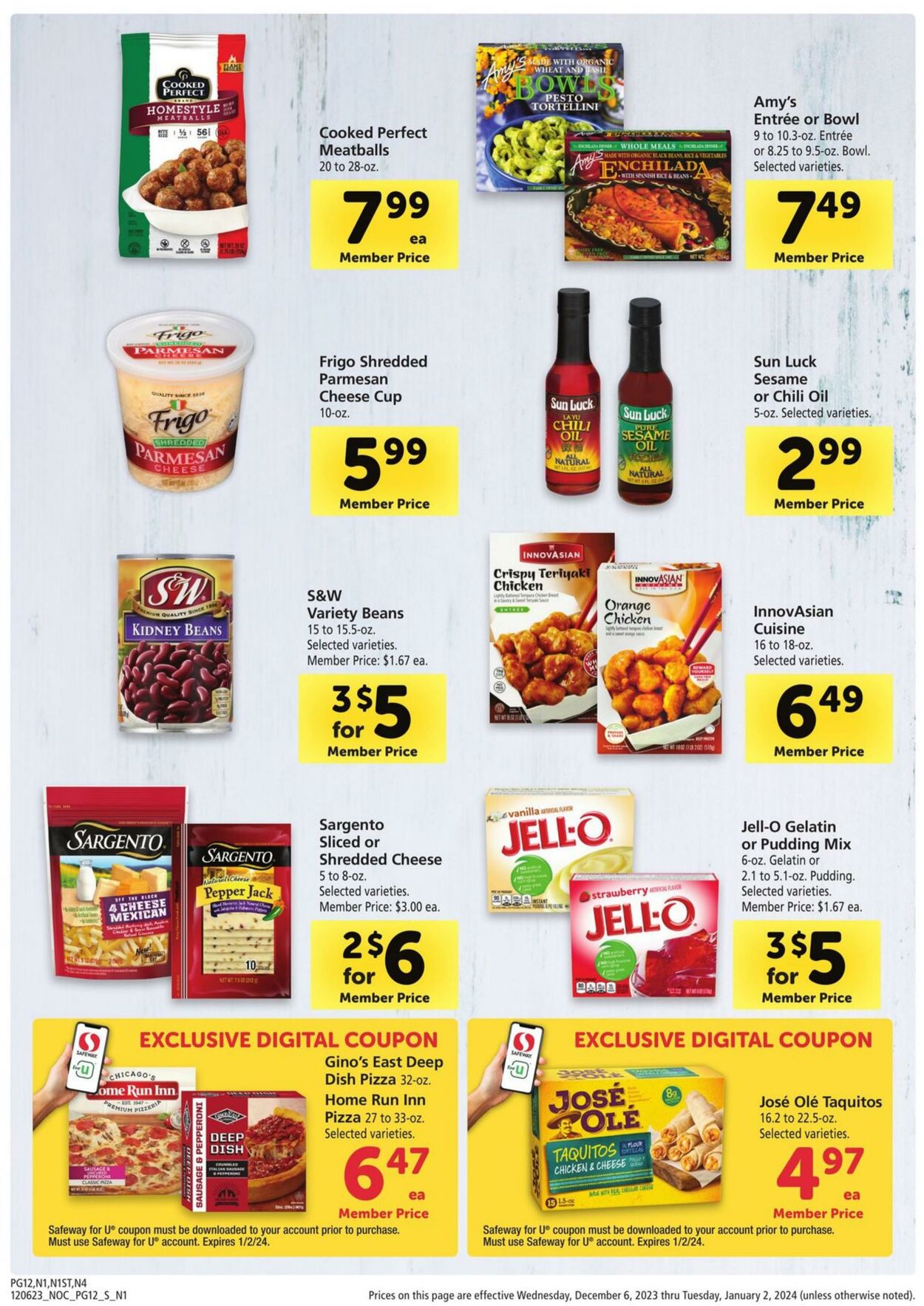 Safeway Weekly Ad Circular - valid 12/06-01/02/2024 (Page 12)