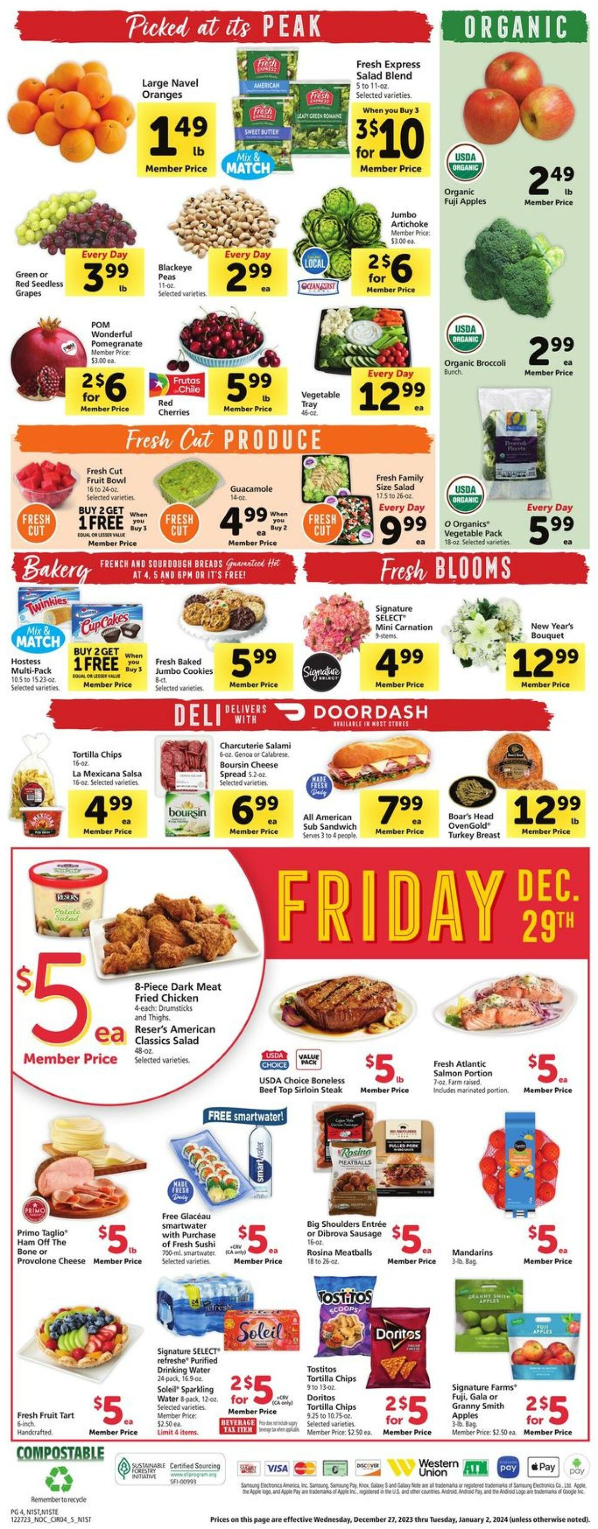 Safeway Weekly Ad Circular - valid 12/27-01/02/2024 (Page 4)