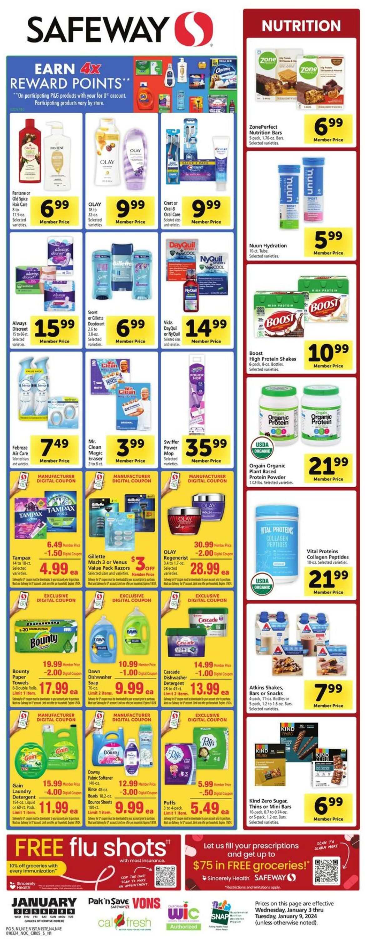 Safeway Weekly Ad Circular - valid 01/03-01/09/2024 (Page 5)