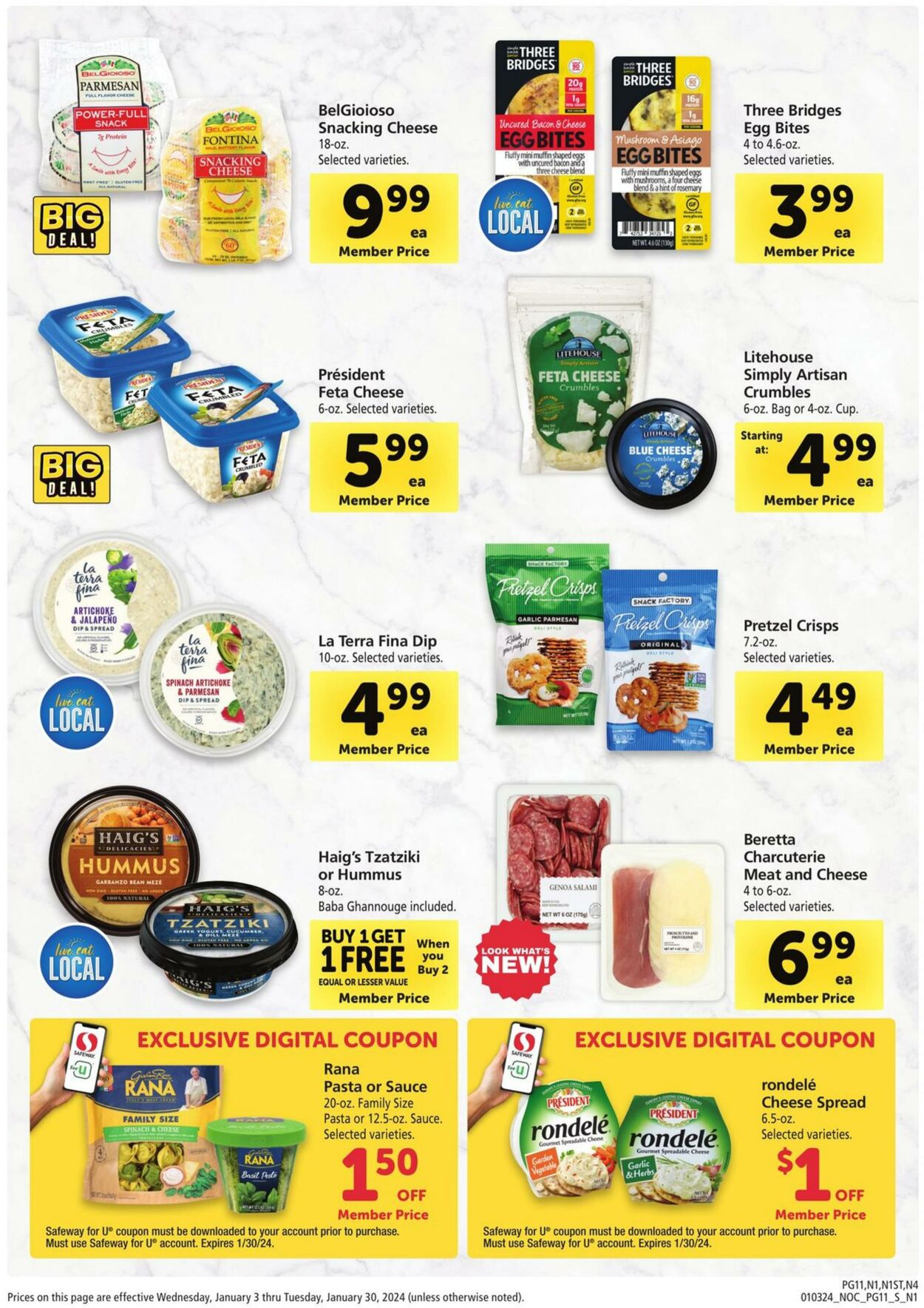 Safeway Weekly Ad Circular - valid 01/03-01/30/2024 (Page 11)