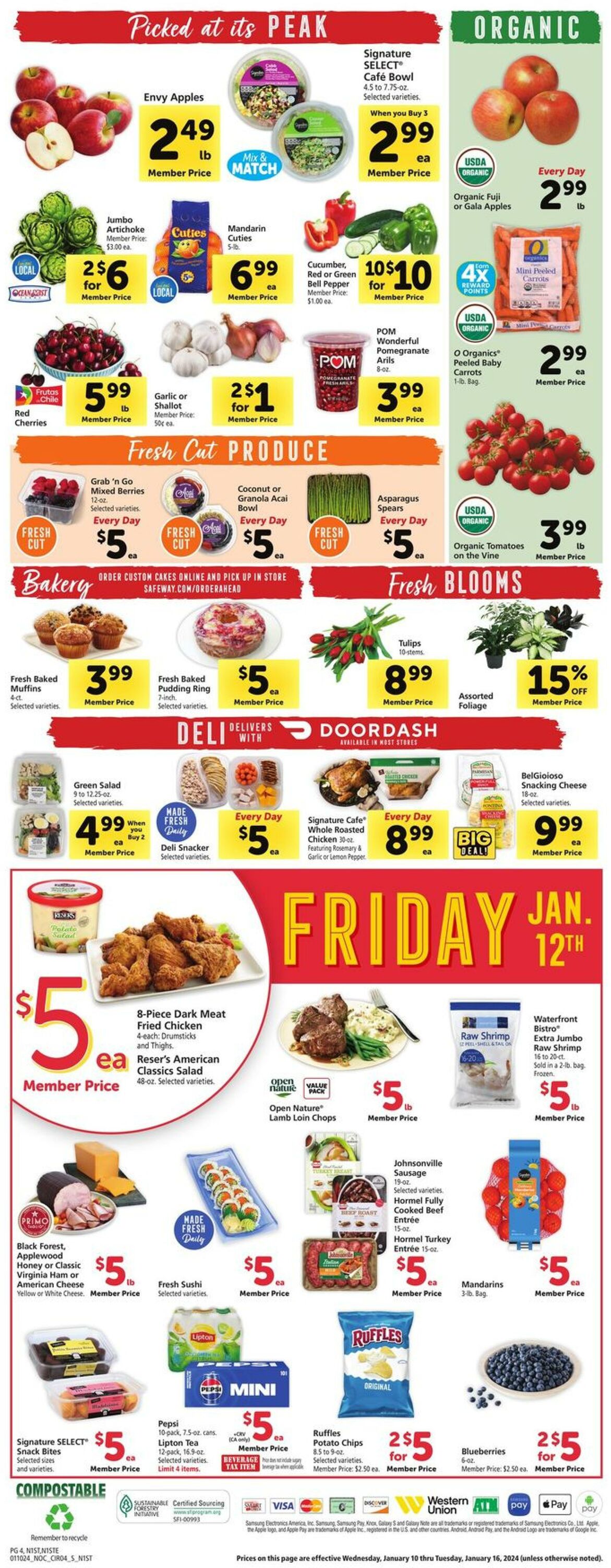 Safeway Weekly Ad Circular - valid 01/10-01/16/2024 (Page 4)