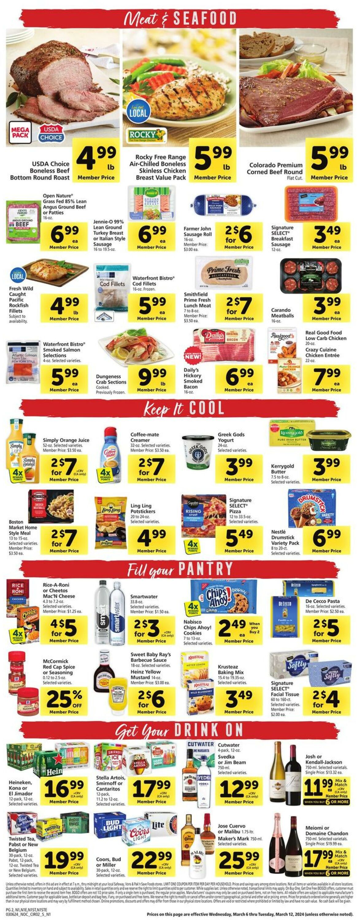 Safeway Weekly Ad Circular - valid 03/06-03/12/2024 (Page 2)