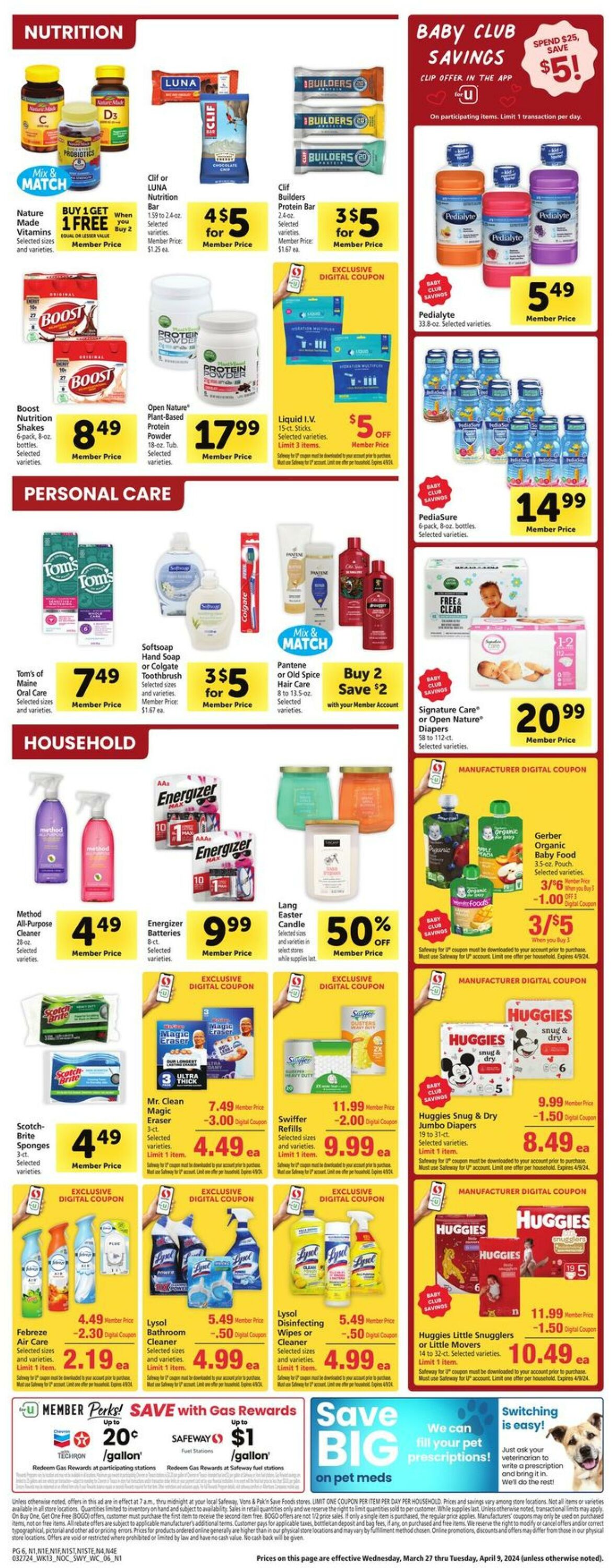 Safeway Weekly Ad Circular - valid 03/27-04/02/2024 (Page 6)