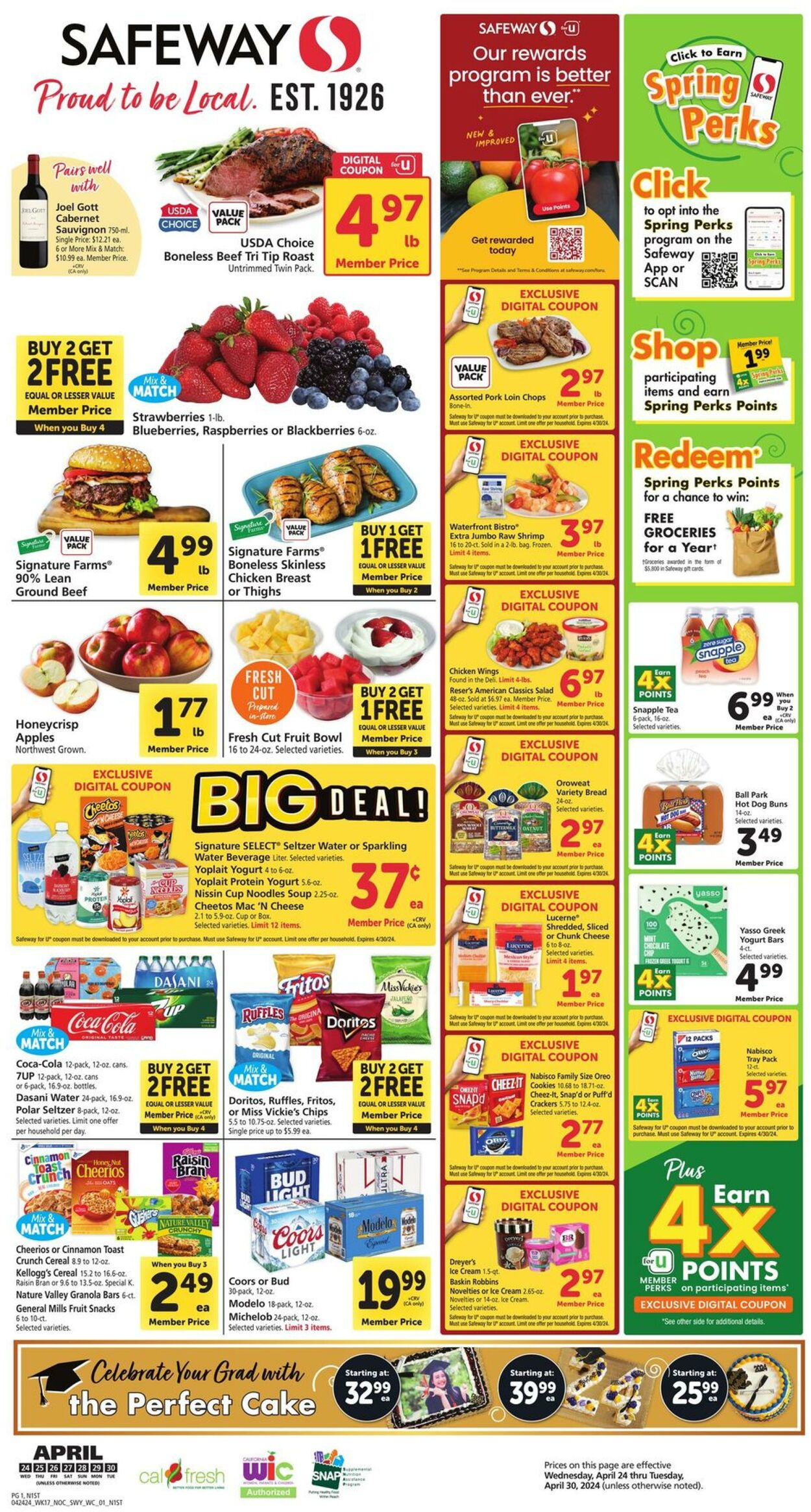 Safeway Weekly Ad Circular - valid 04/24-04/30/2024