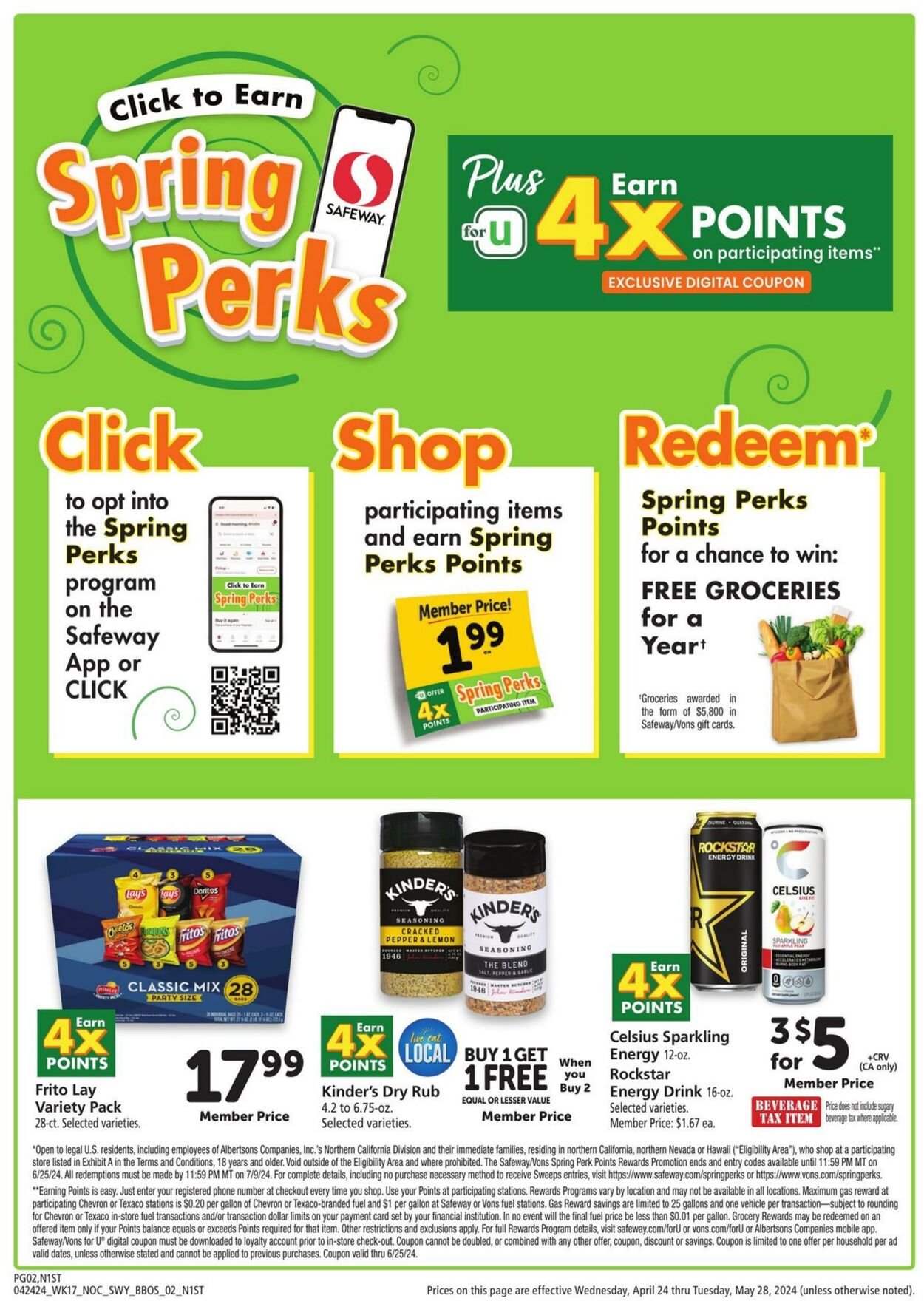 Safeway Weekly Ad Circular - valid 04/24-05/28/2024 (Page 2)
