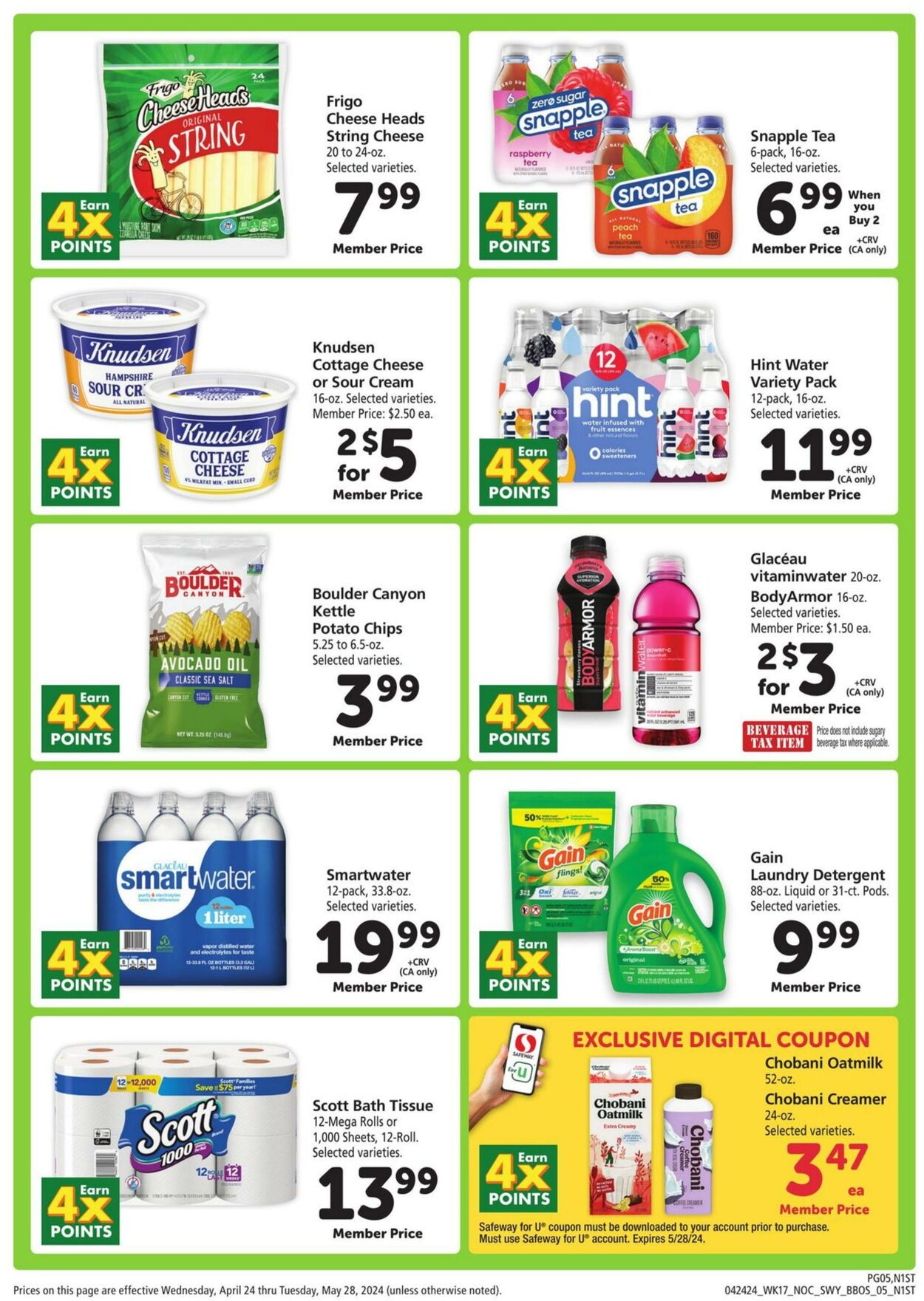 Safeway Weekly Ad Circular - valid 04/24-05/28/2024 (Page 5)