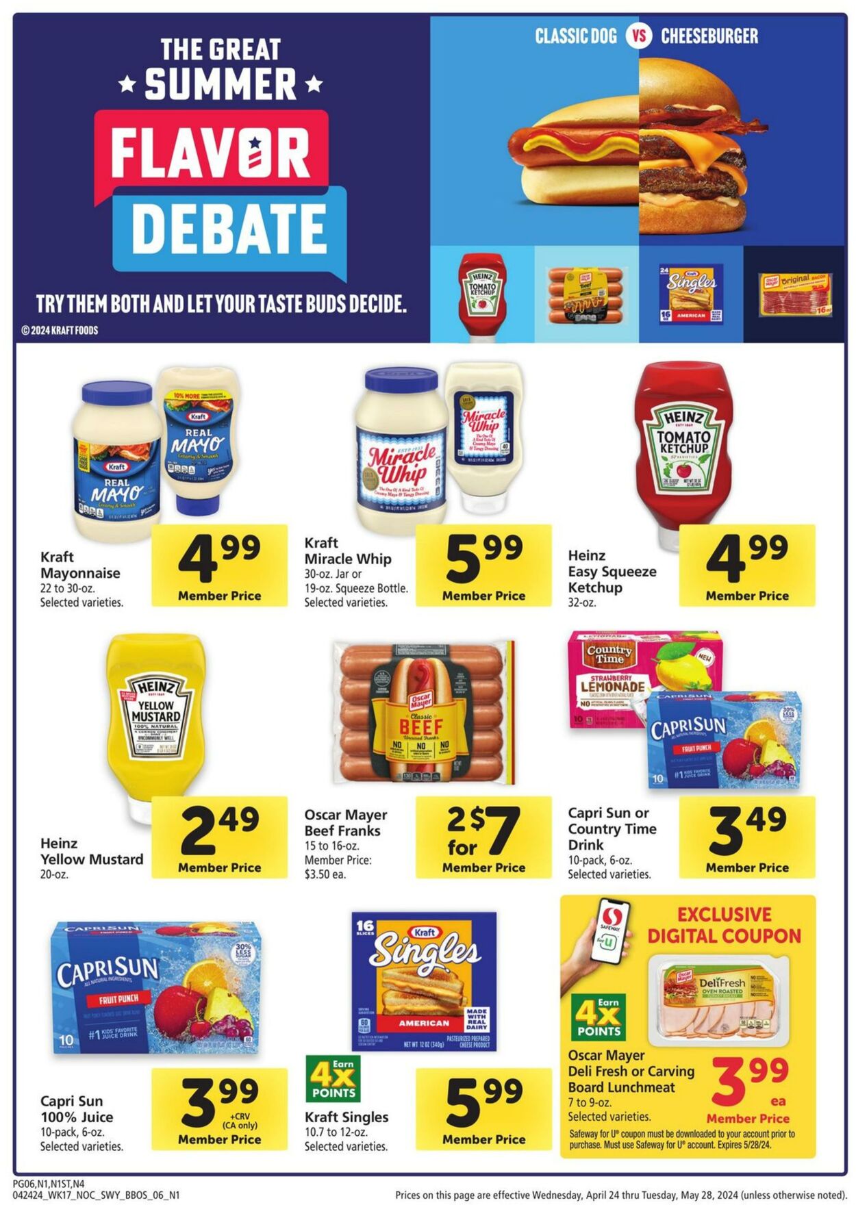 Safeway Weekly Ad Circular - valid 04/24-05/28/2024 (Page 6)
