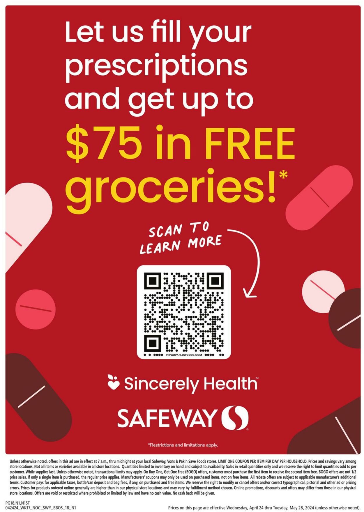 Safeway Weekly Ad Circular - valid 04/24-05/28/2024 (Page 18)