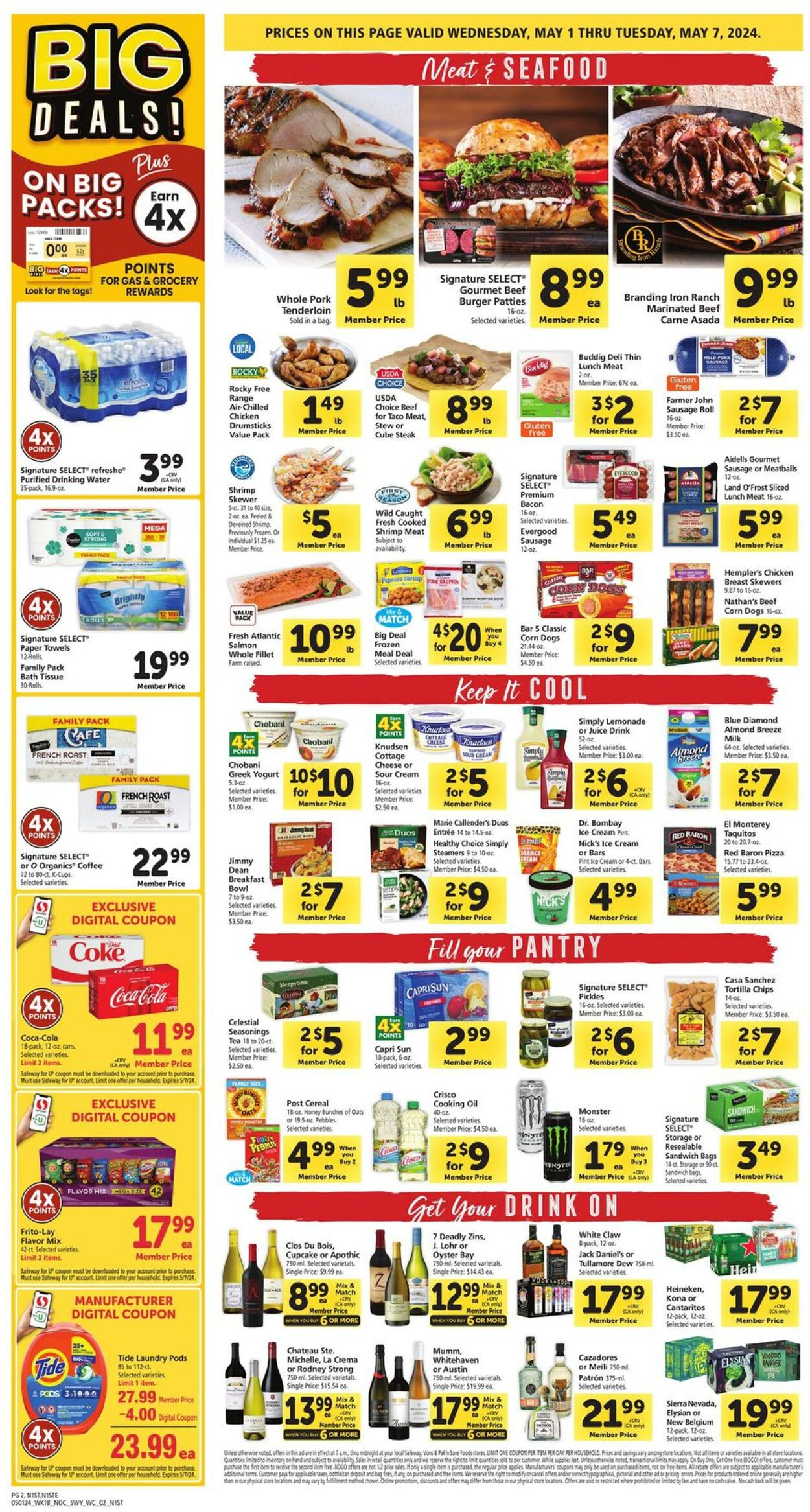 Safeway Weekly Ad Circular - valid 05/01-05/07/2024 (Page 2)
