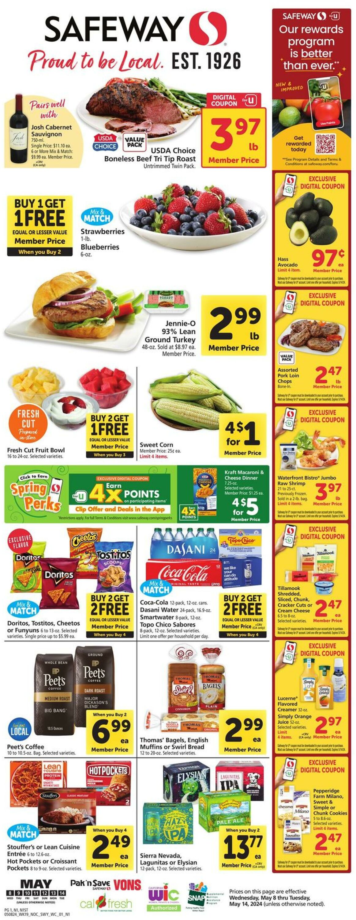 Safeway Weekly Ad Circular - valid 05/08-05/14/2024 (Page 3)