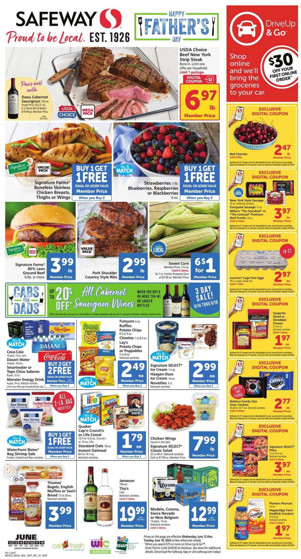 Safeway Weekly Ad Circular - valid 06/12-06/18/2024