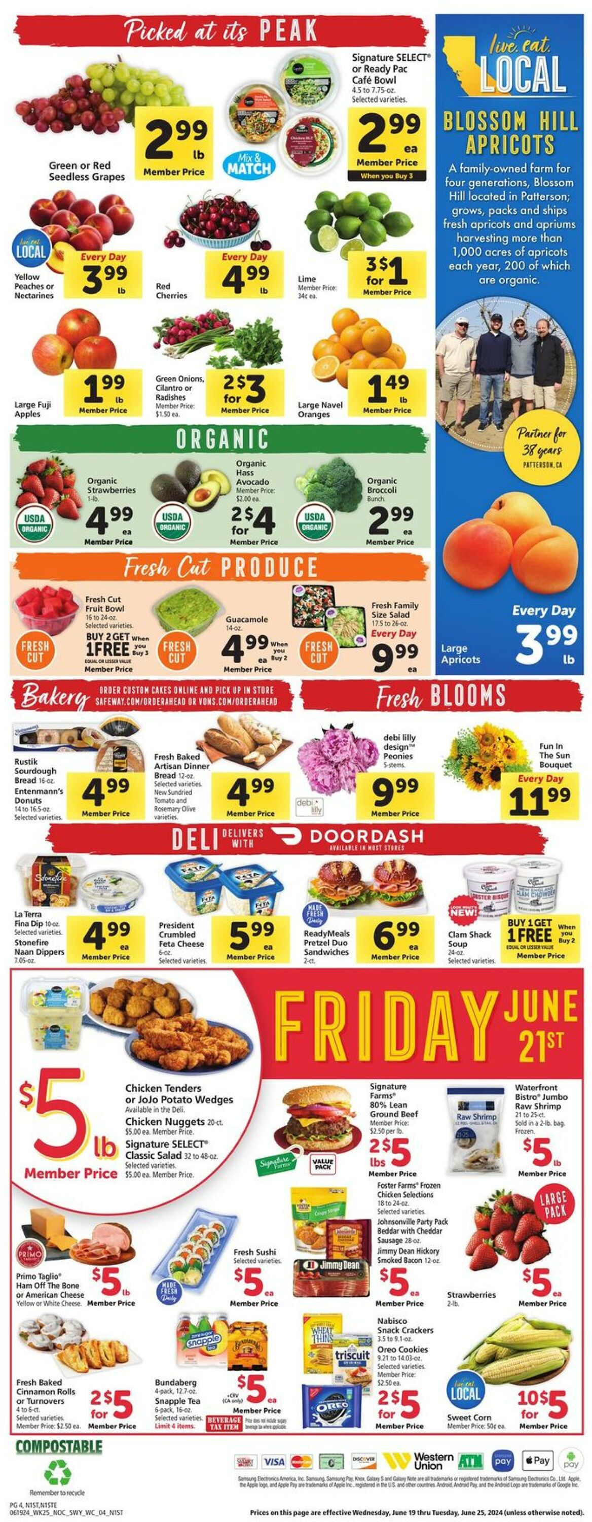Safeway Weekly Ad Circular - valid 06/19-06/25/2024 (Page 4)