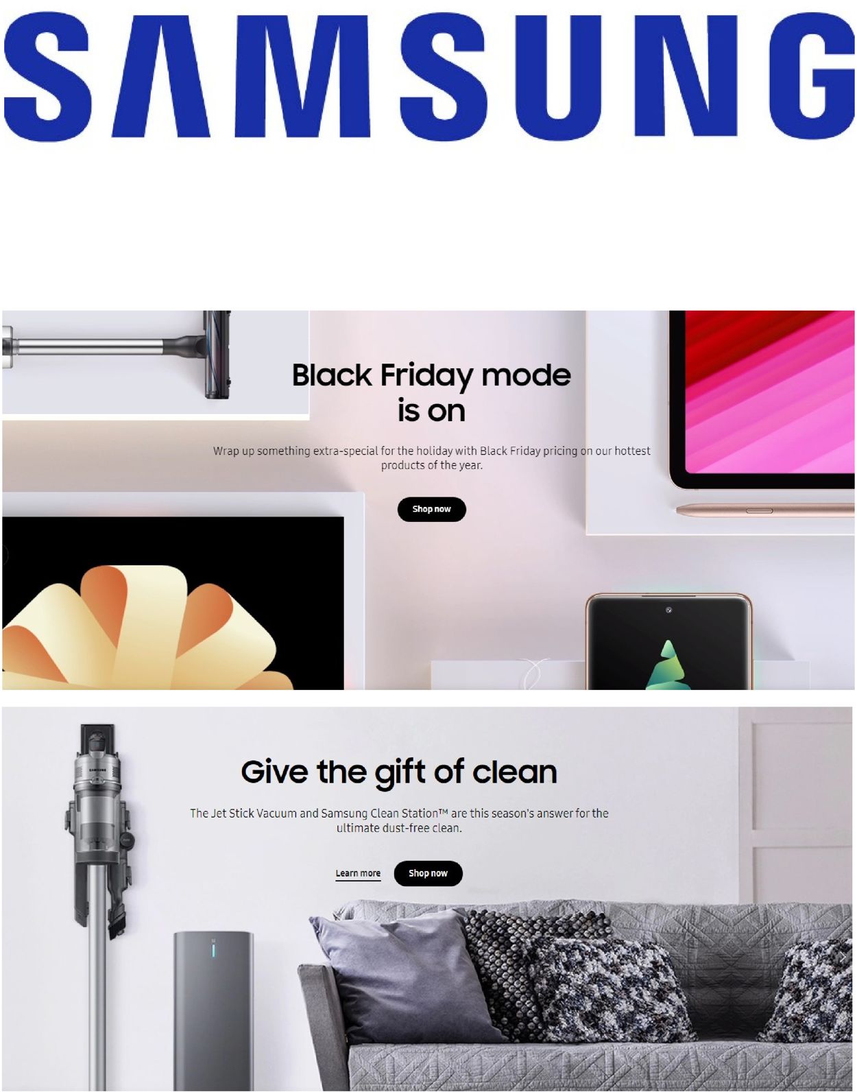 Samsung Holiday 2020 Weekly Ad Circular - valid 11/25-12/08/2020