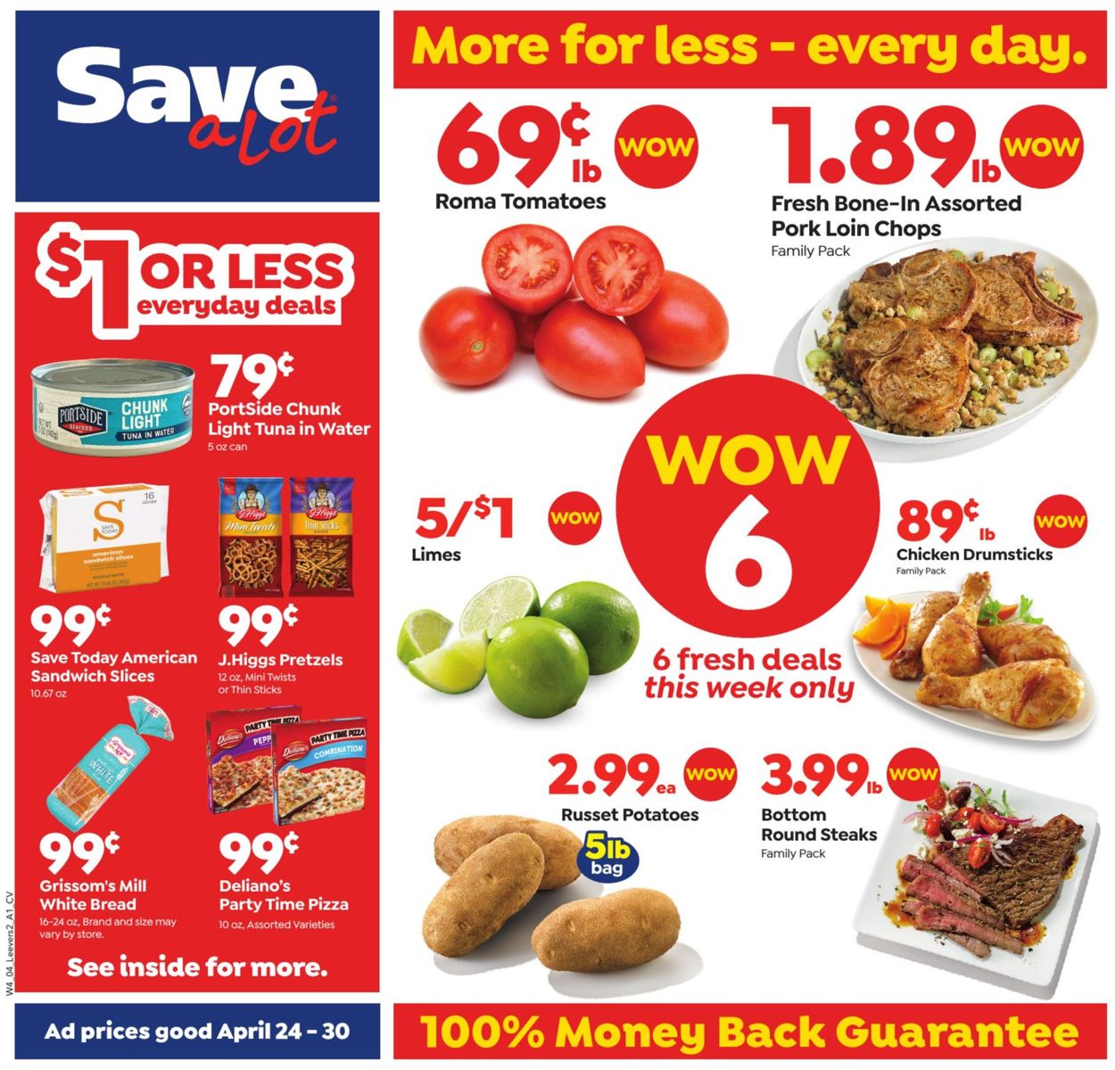 Save a Lot Weekly Ad Circular - valid 04/24-04/30/2019