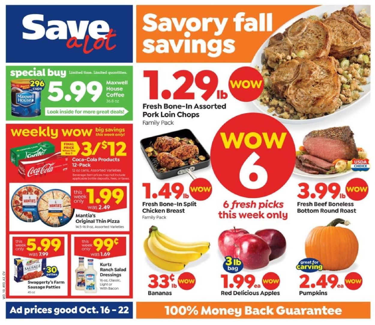 Save a Lot Weekly Ad Circular - valid 10/16-10/22/2019