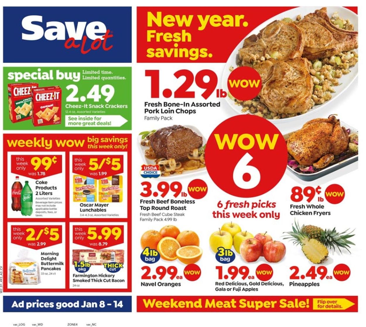 Save a Lot Weekly Ad Circular - valid 01/08-01/14/2020
