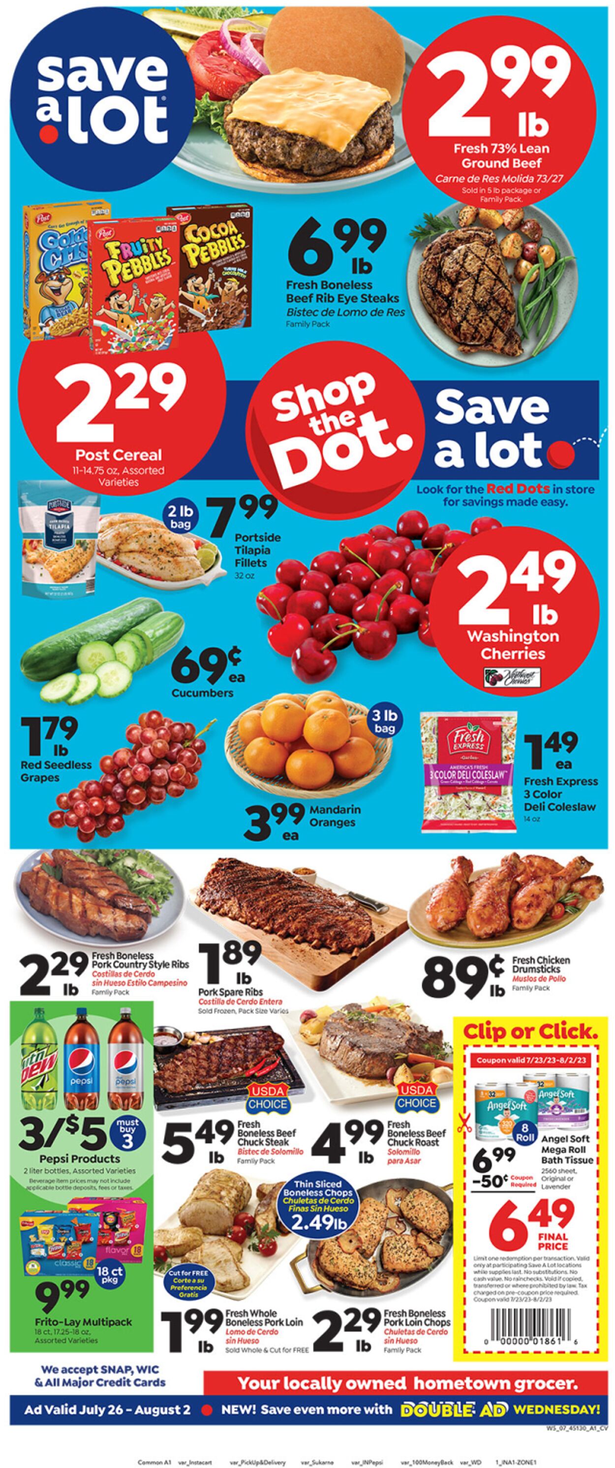 Save a Lot - Pahokee Weekly Ad Circular - valid 07/26-08/02/2023