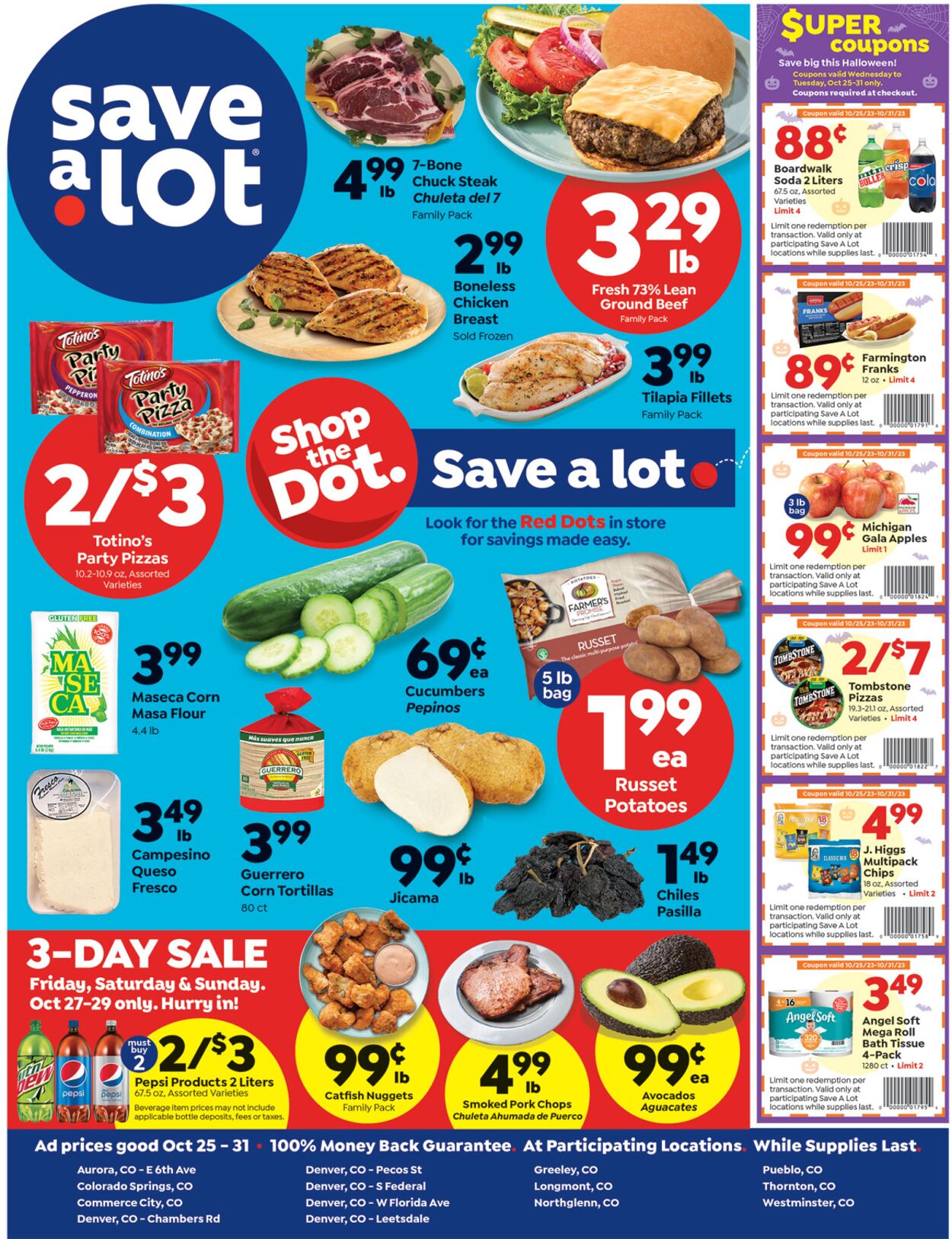 Save a Lot - Denver Weekly Ad Circular - valid 10/25-10/31/2023