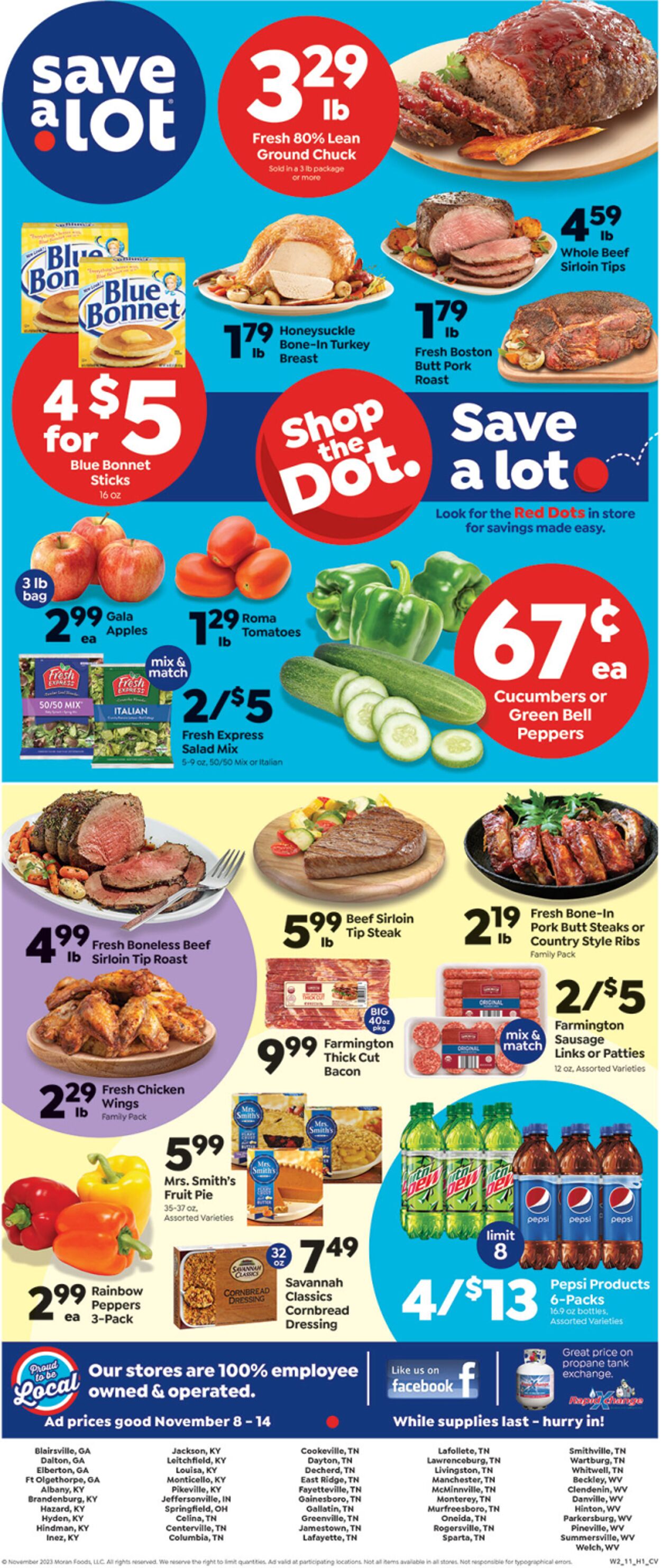 Save a Lot - Dalton Weekly Ad Circular - valid 11/08-11/14/2023