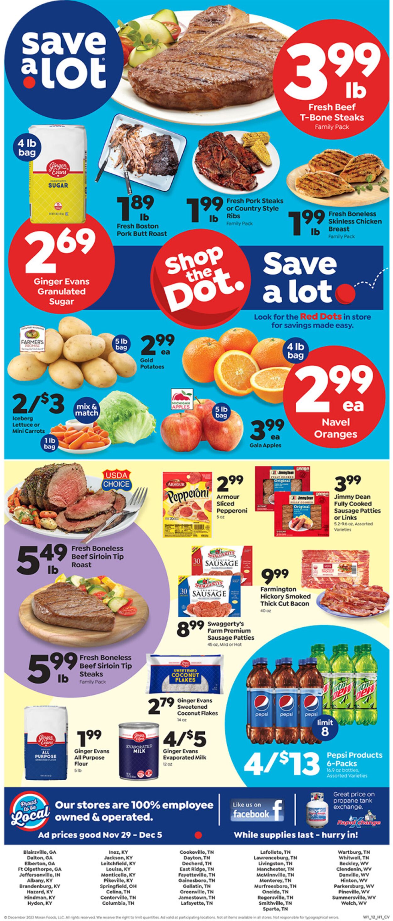 Save a Lot - Dalton Weekly Ad Circular - valid 11/29-12/05/2023