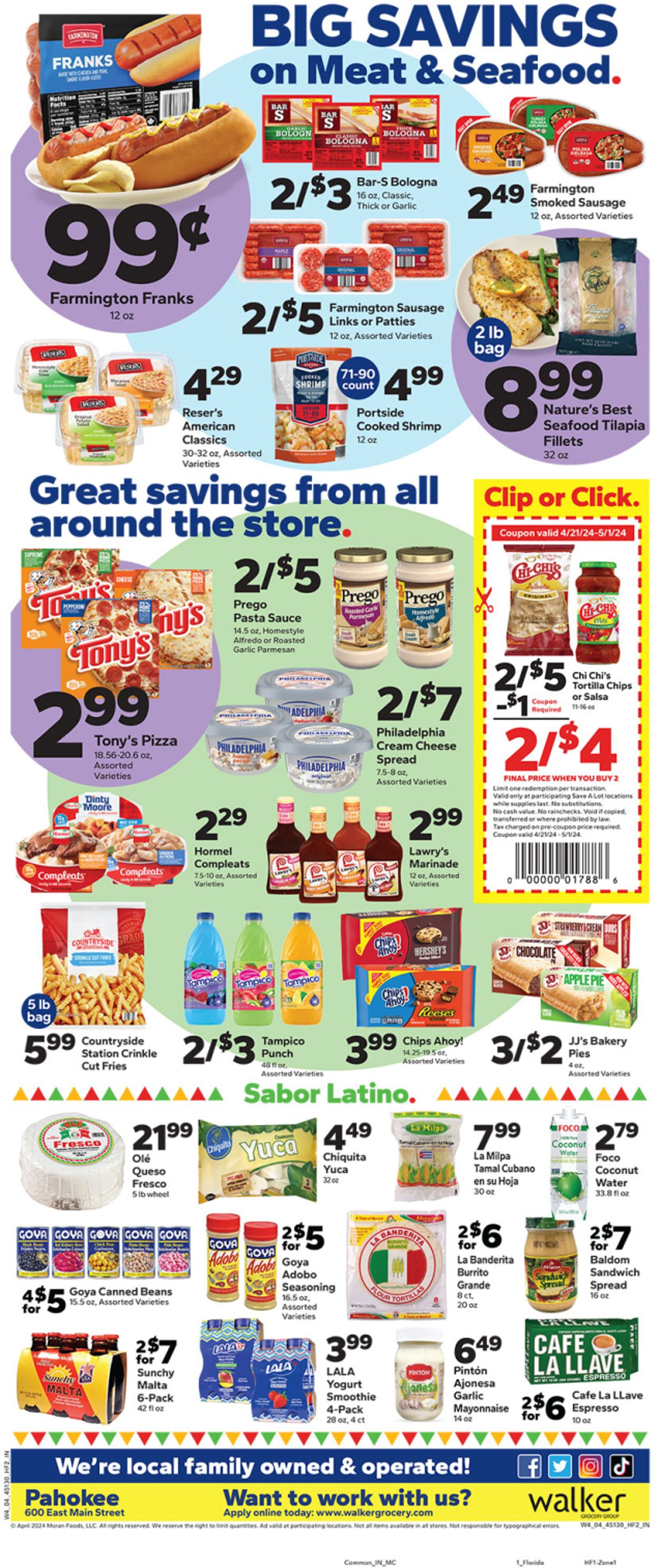 Save a Lot - Pahokee Weekly Ad Circular - valid 04/24-05/01/2024 (Page 2)