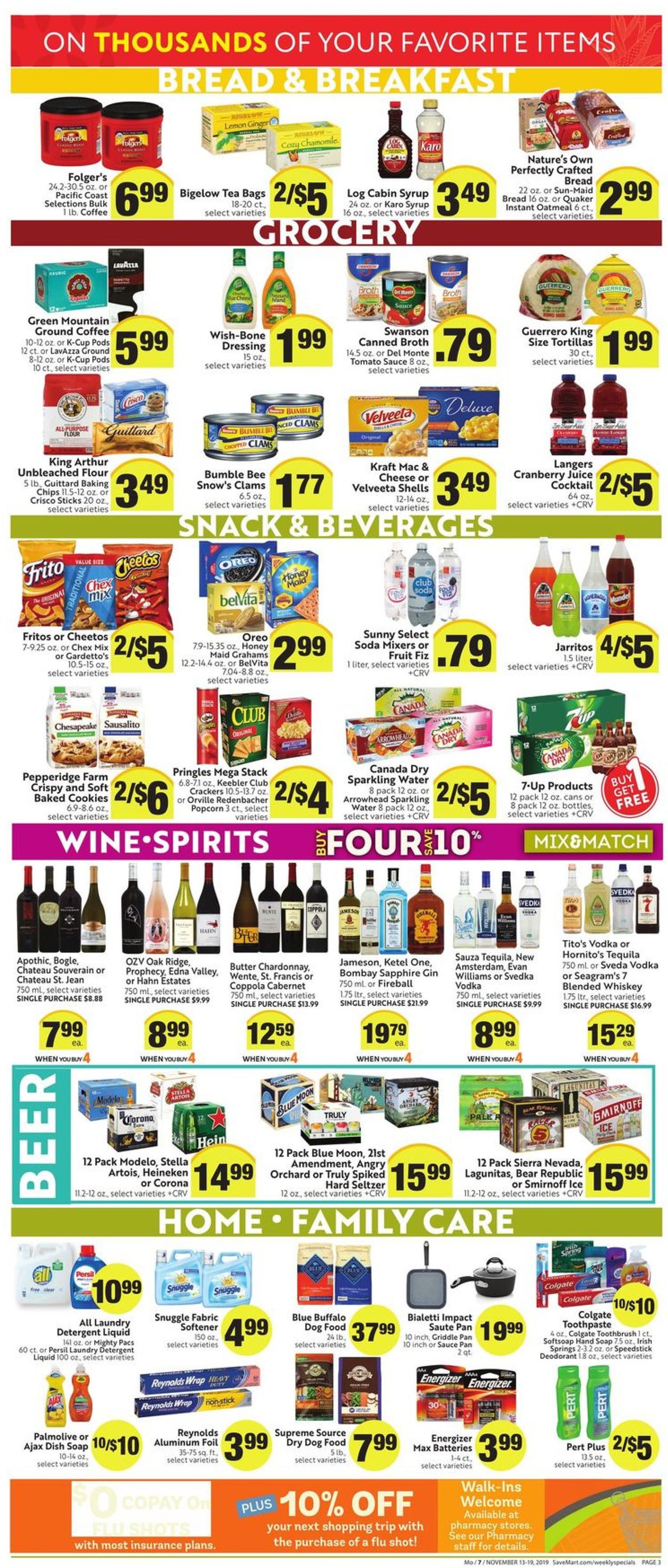 Save Mart Weekly Ad Circular - valid 11/13-11/19/2019 (Page 3)