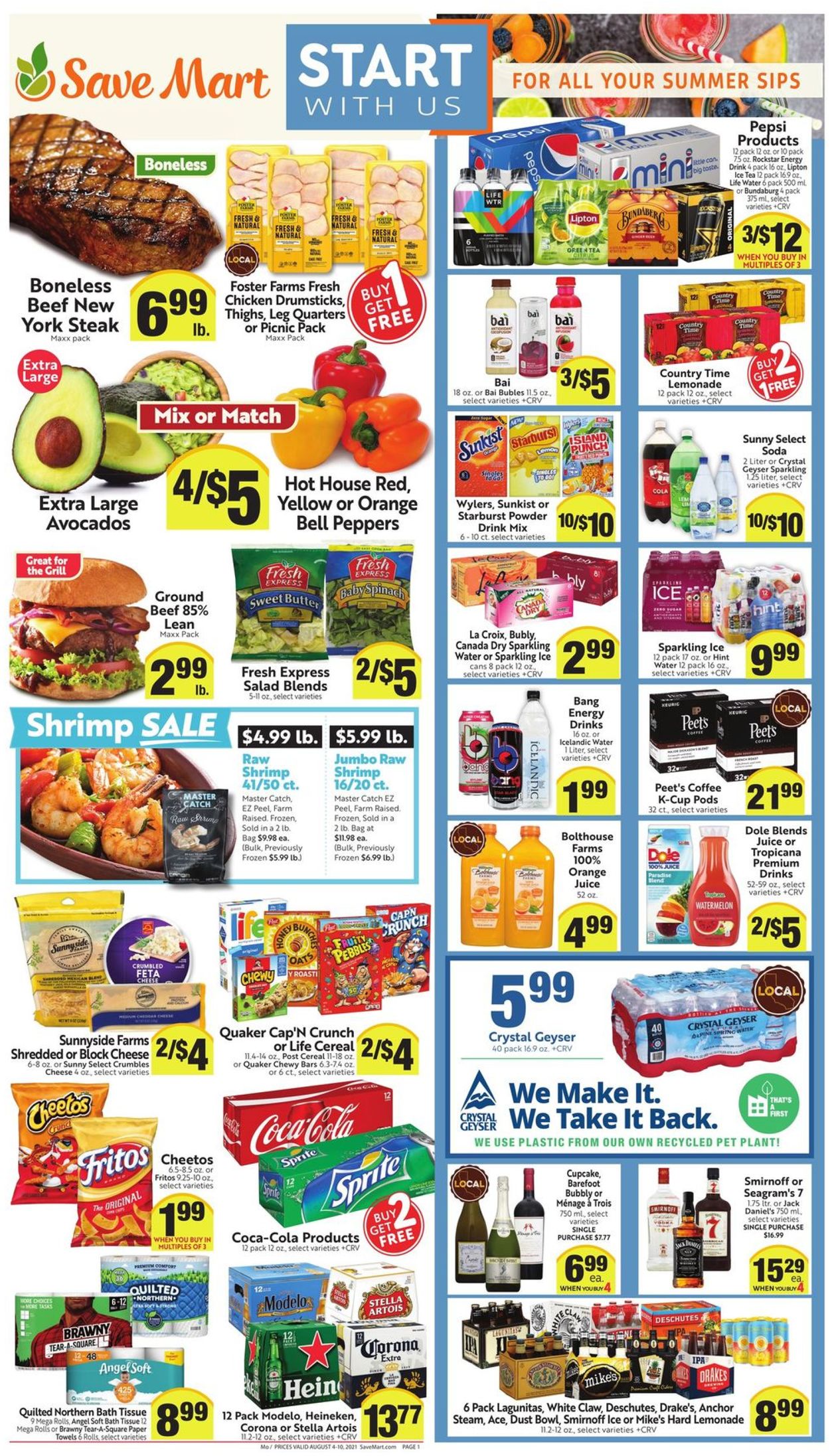Save Mart Weekly Ad Circular - valid 08/04-08/10/2021