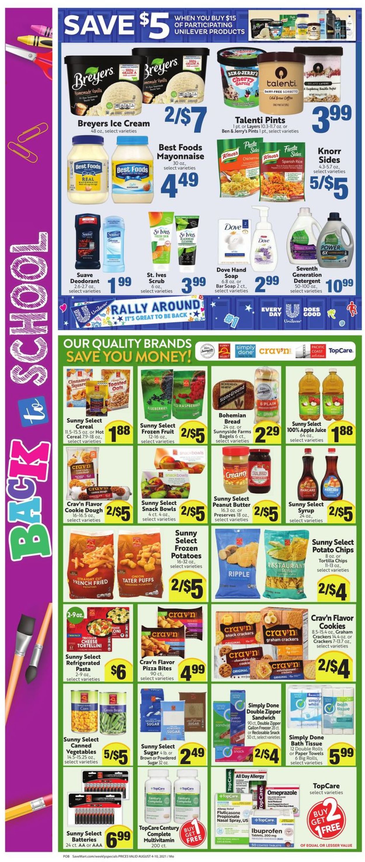 Save Mart Weekly Ad Circular - valid 08/04-08/10/2021 (Page 4)