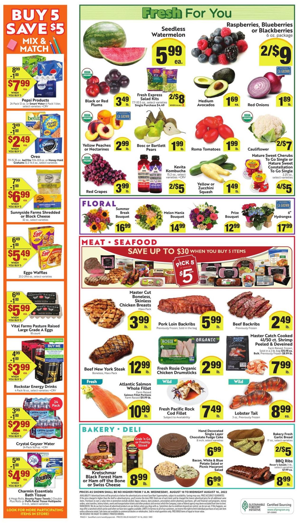 Save Mart Weekly Ad Circular - valid 08/10-08/16/2022 (Page 4)