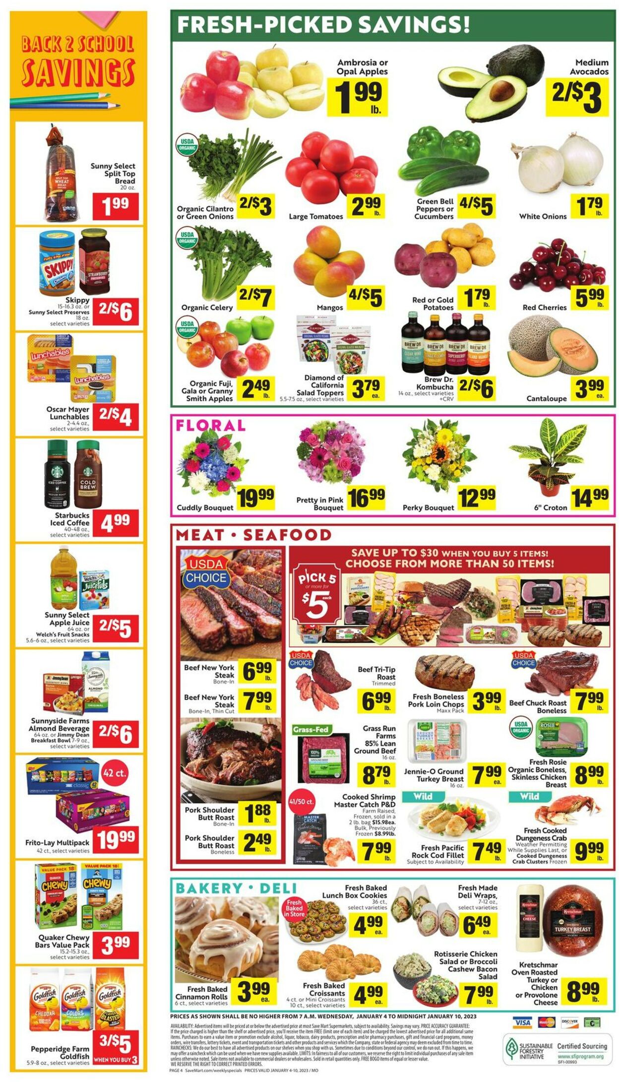 Save Mart Weekly Ad Circular - valid 01/04-01/10/2023 (Page 4)