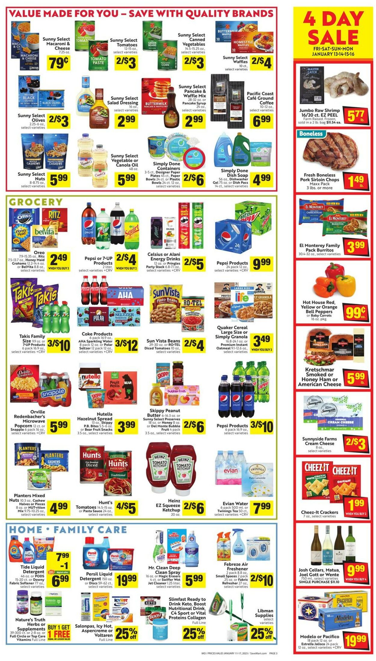Save Mart Weekly Ad Circular - valid 01/11-01/17/2023 (Page 3)