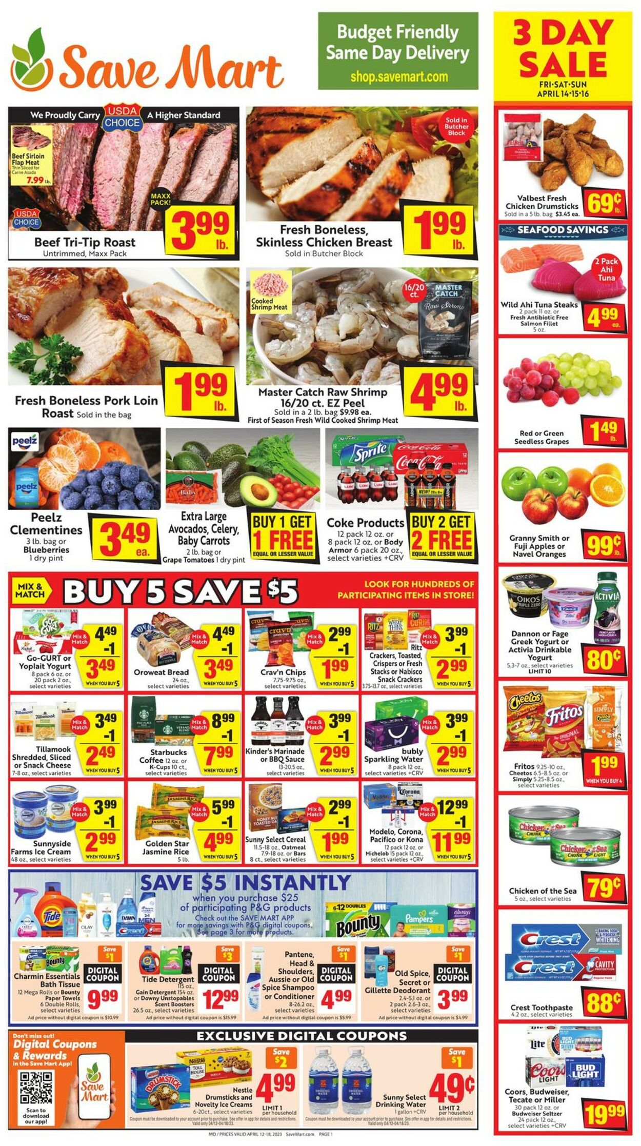 Save Mart Weekly Ad Circular - valid 04/12-04/18/2023