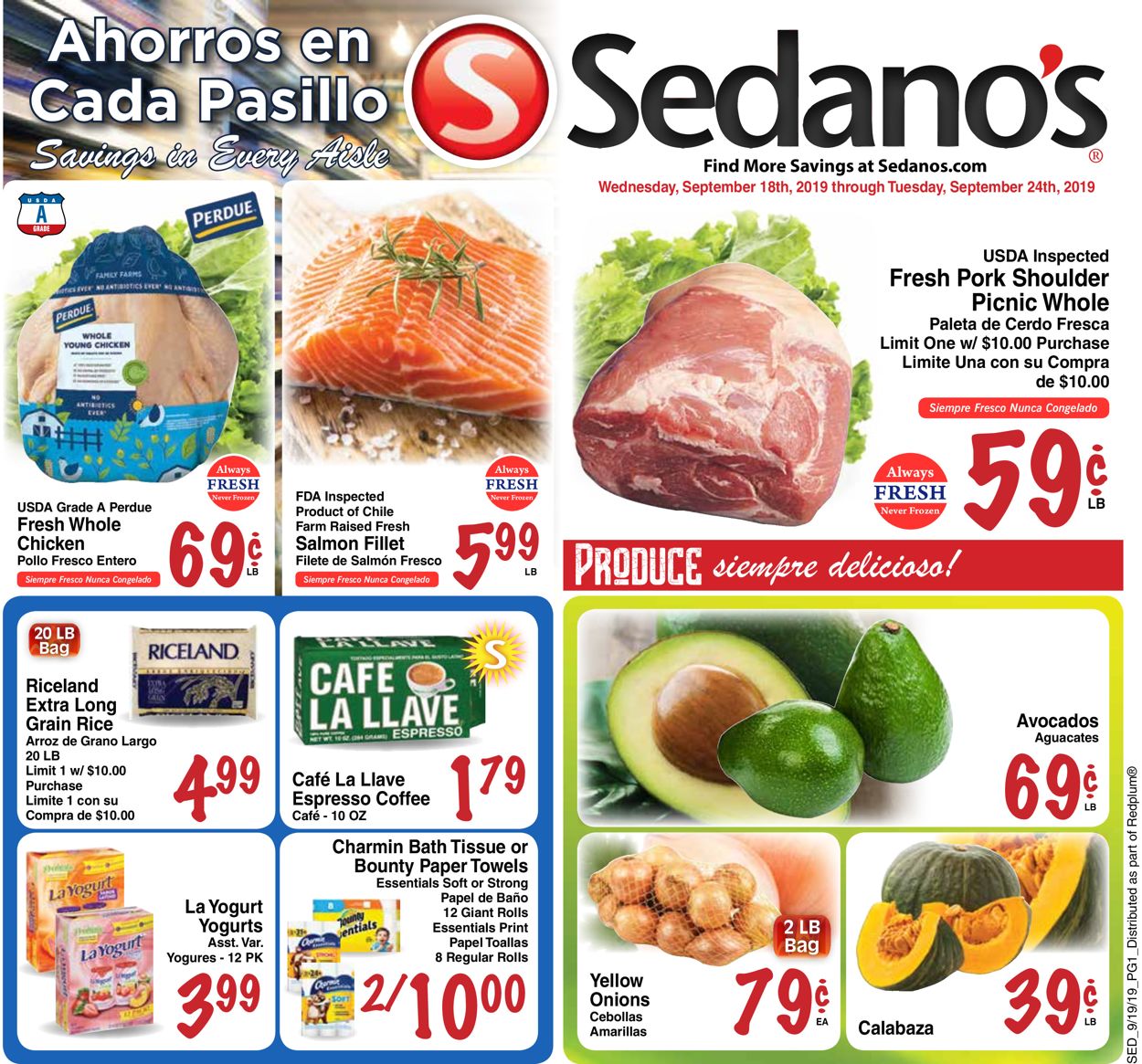 Sedano's Weekly Ad Circular - valid 09/18-09/24/2019