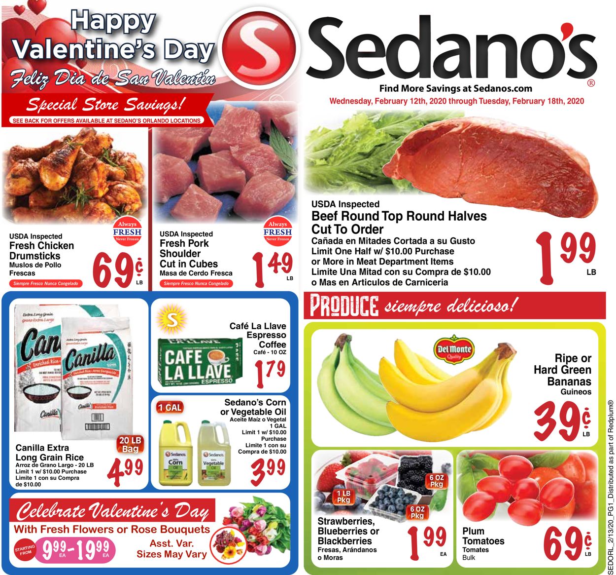 Sedano's Weekly Ad Circular - valid 02/12-02/18/2020