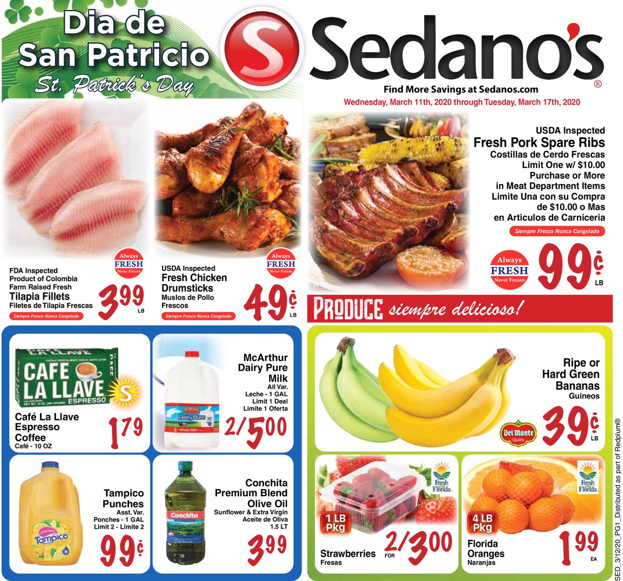 Sedano's Weekly Ad Circular - valid 03/11-03/17/2020