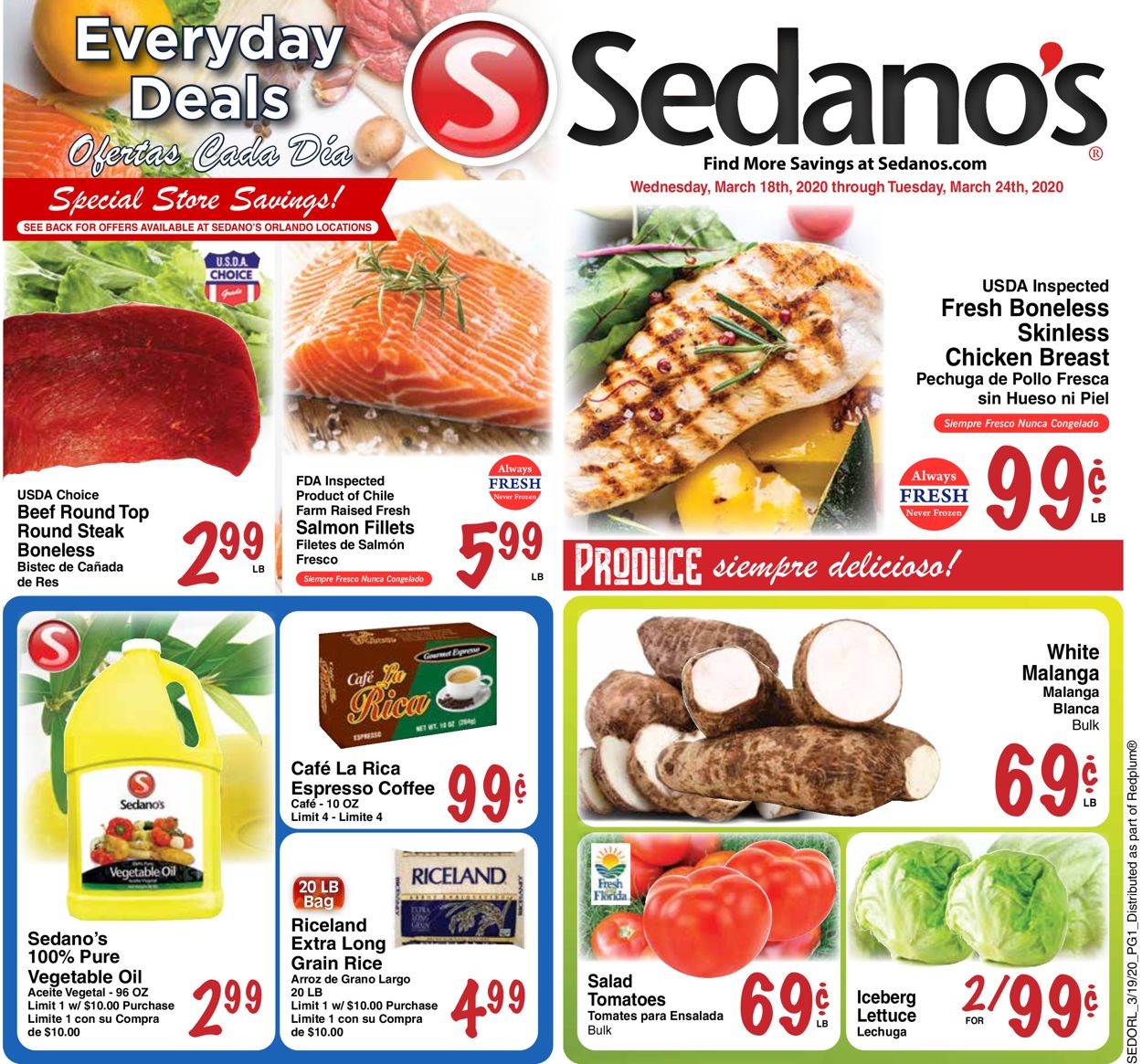 Sedano's Weekly Ad Circular - valid 03/18-03/24/2020