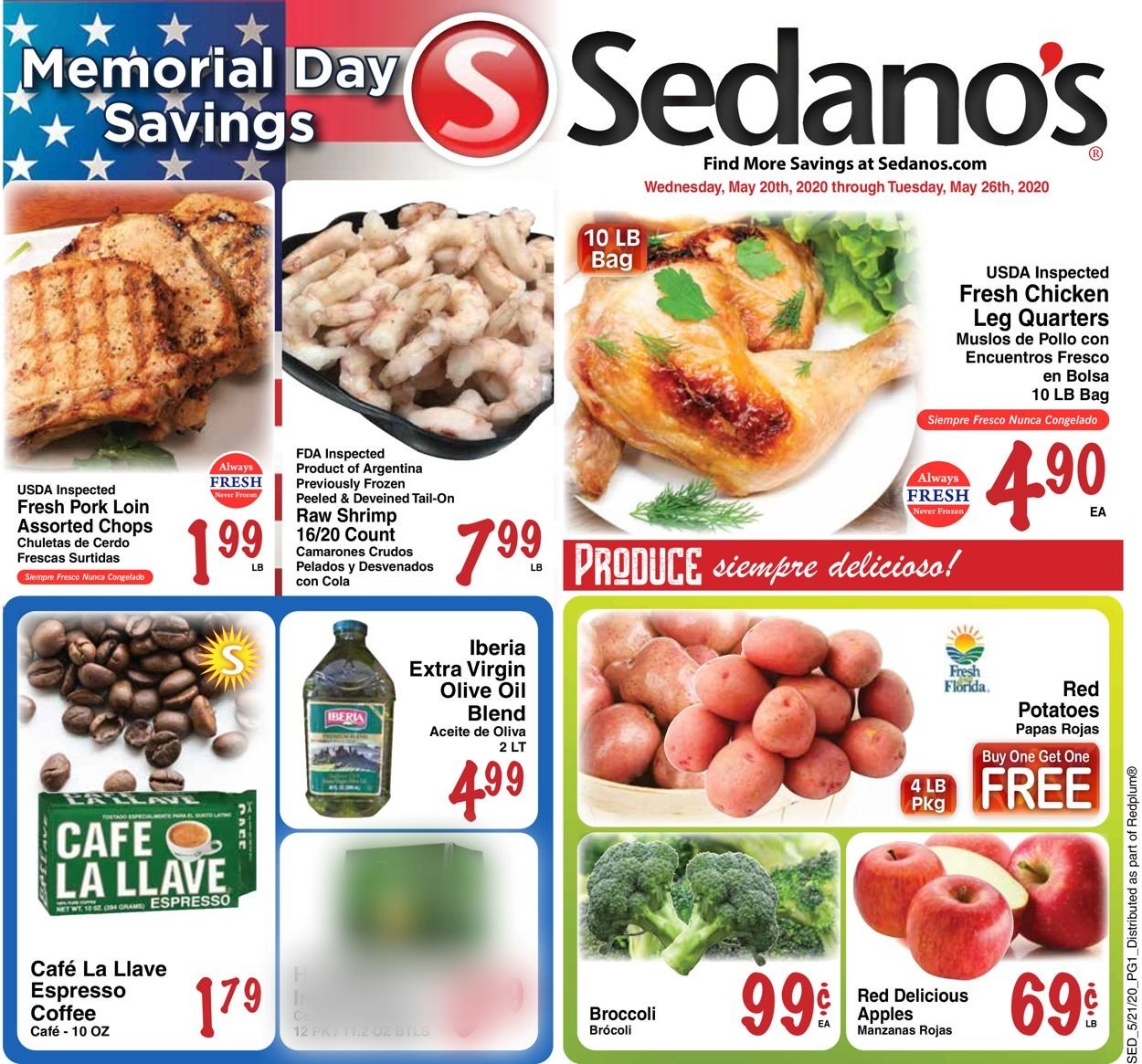 Sedano's Weekly Ad Circular - valid 05/20-05/26/2020