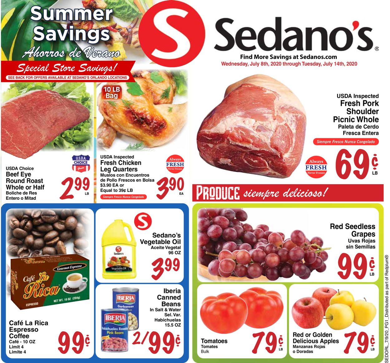 Sedano's Weekly Ad Circular - valid 07/08-07/14/2020