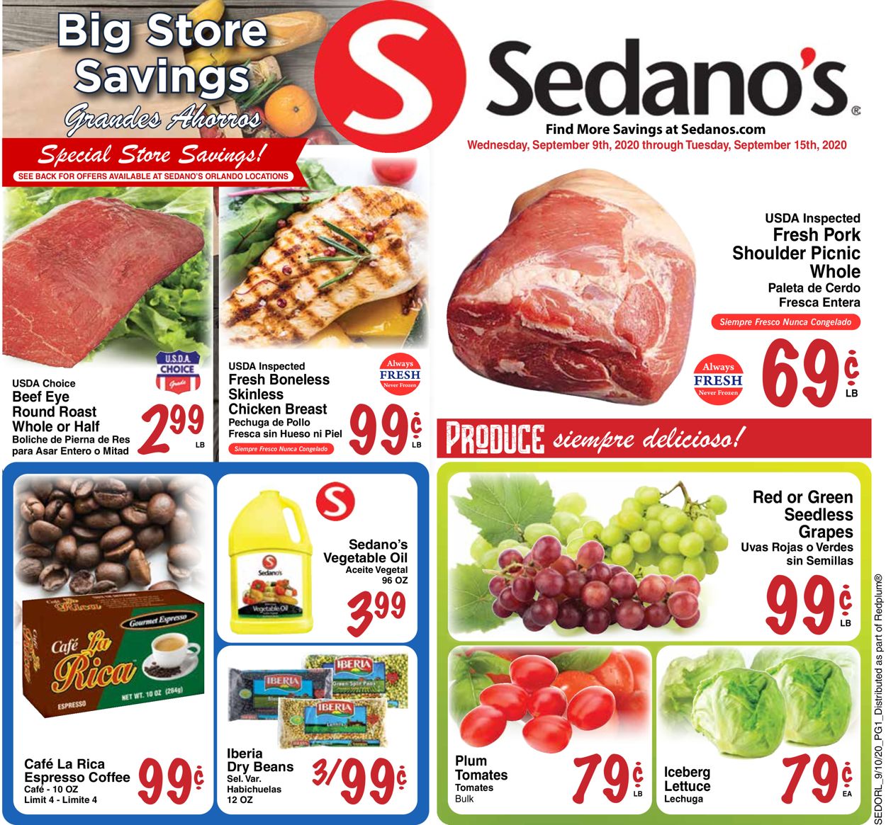 Sedano's Weekly Ad Circular - valid 09/09-09/15/2020