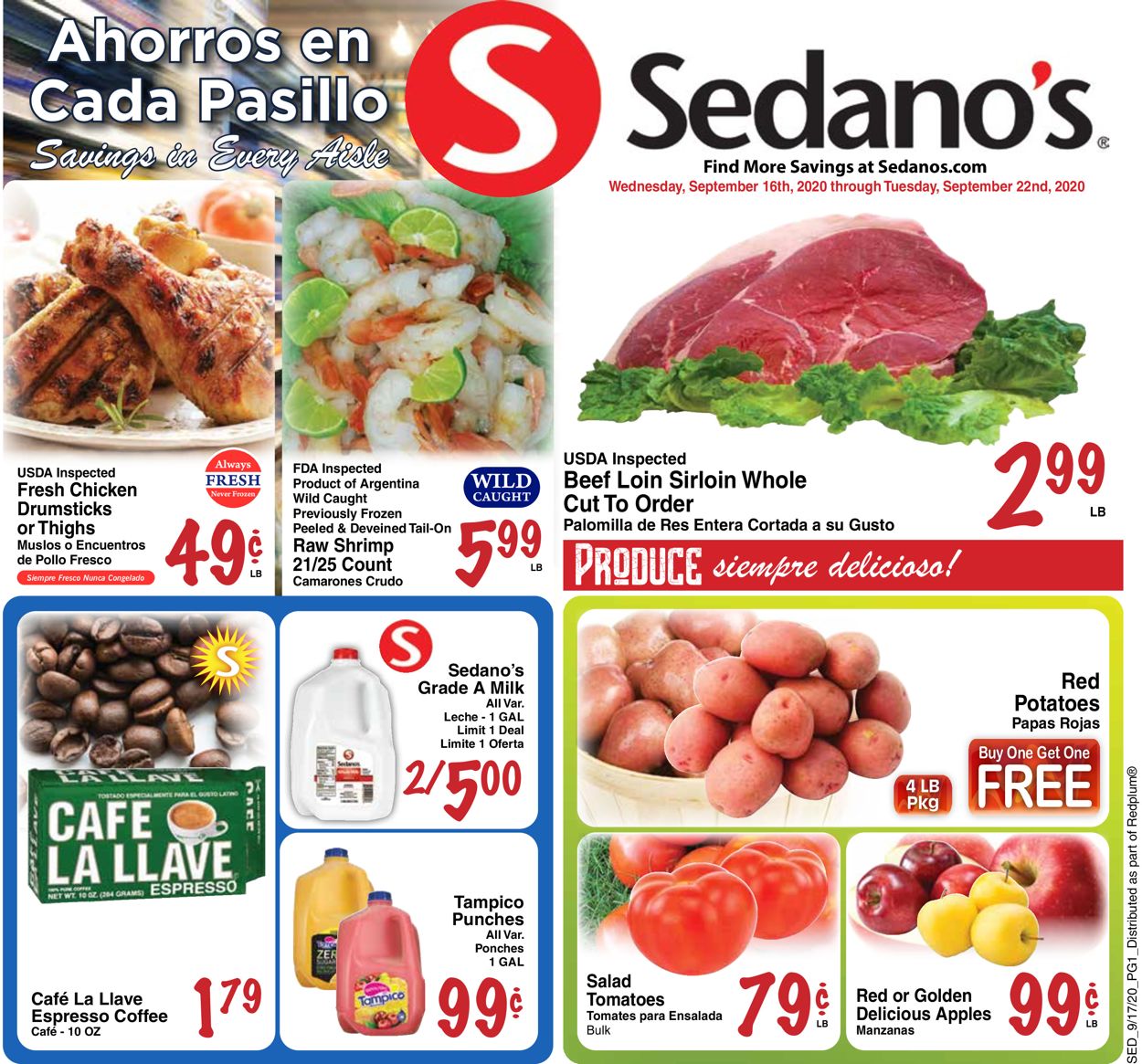 Sedano's Weekly Ad Circular - valid 09/16-09/22/2020