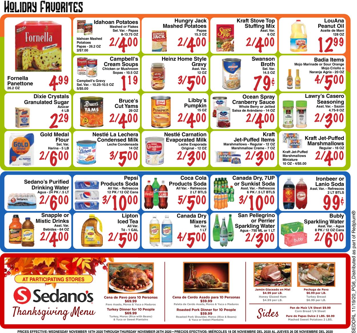 Sedano's Thanksgiving 2020 Weekly Ad Circular - valid 11/18-11/26/2020 (Page 6)