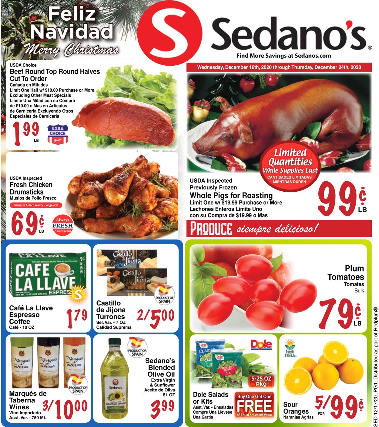 Sedano's Weekly Ad Circular - valid 12/16-12/24/2020
