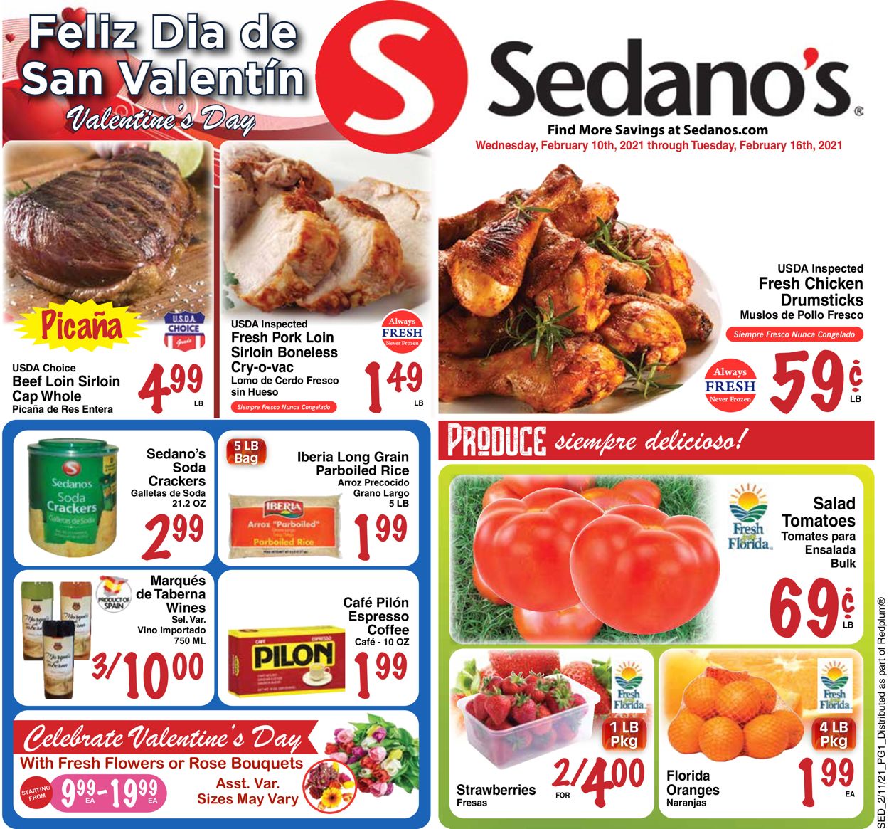 Sedano's Weekly Ad Circular - valid 02/10-02/16/2021