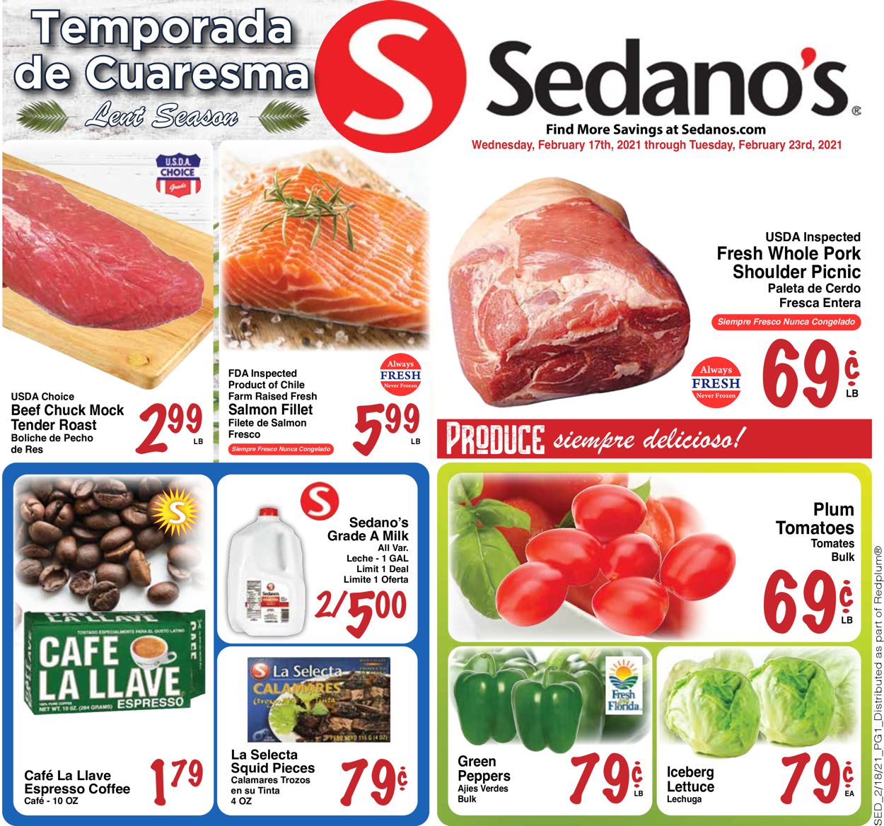 Sedano's Weekly Ad Circular - valid 02/17-02/23/2021