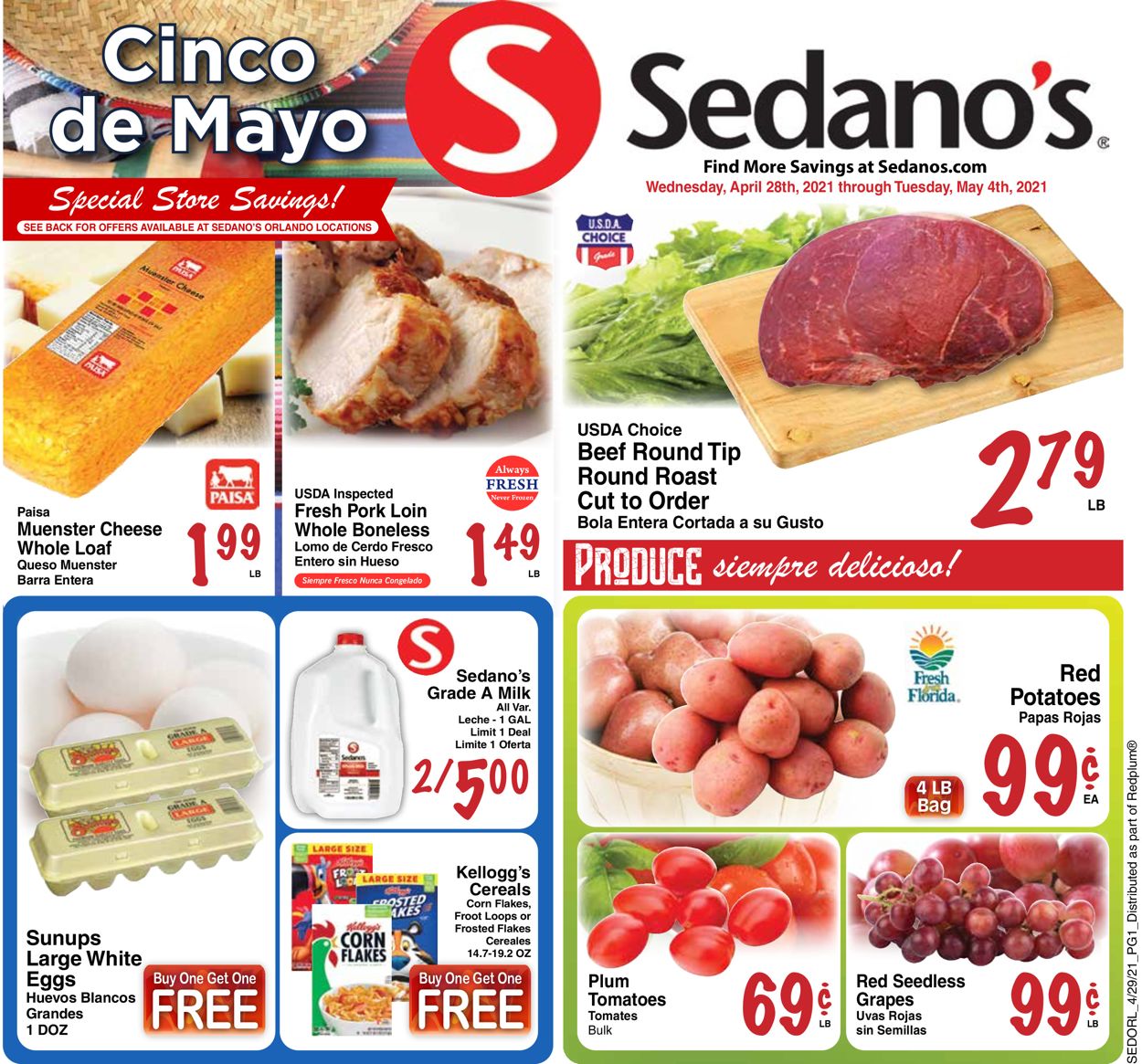 Sedano's Weekly Ad Circular - valid 04/28-05/04/2021