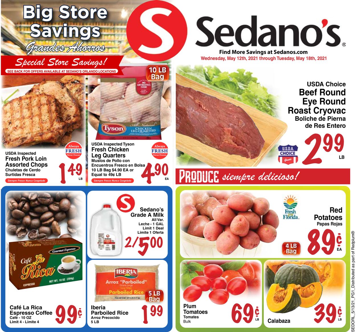 Sedano's Weekly Ad Circular - valid 05/12-05/18/2021