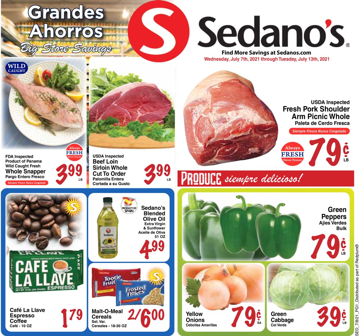 Sedano's Weekly Ad Circular - valid 07/07-07/13/2021