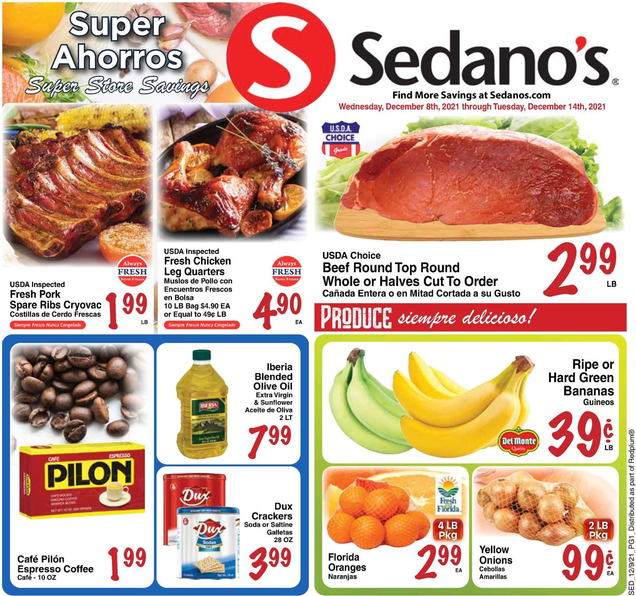 Sedano's Weekly Ad Circular - valid 12/08-12/14/2021